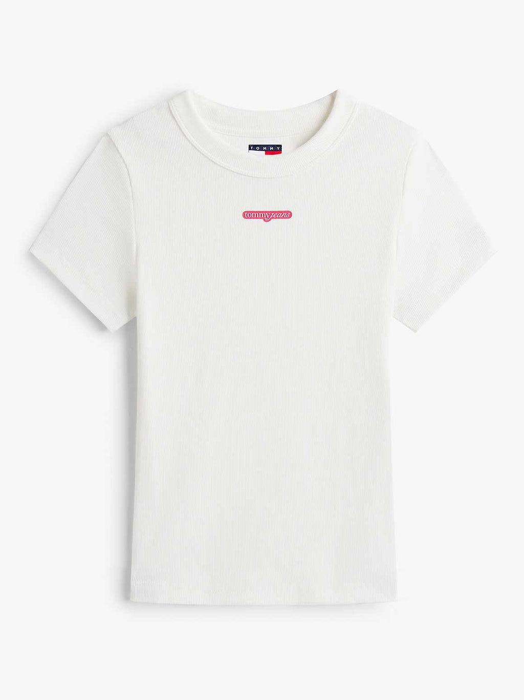 TOMMY JEANS Тениска TJW SLIM SCRIPT LABEL SS TEE E
