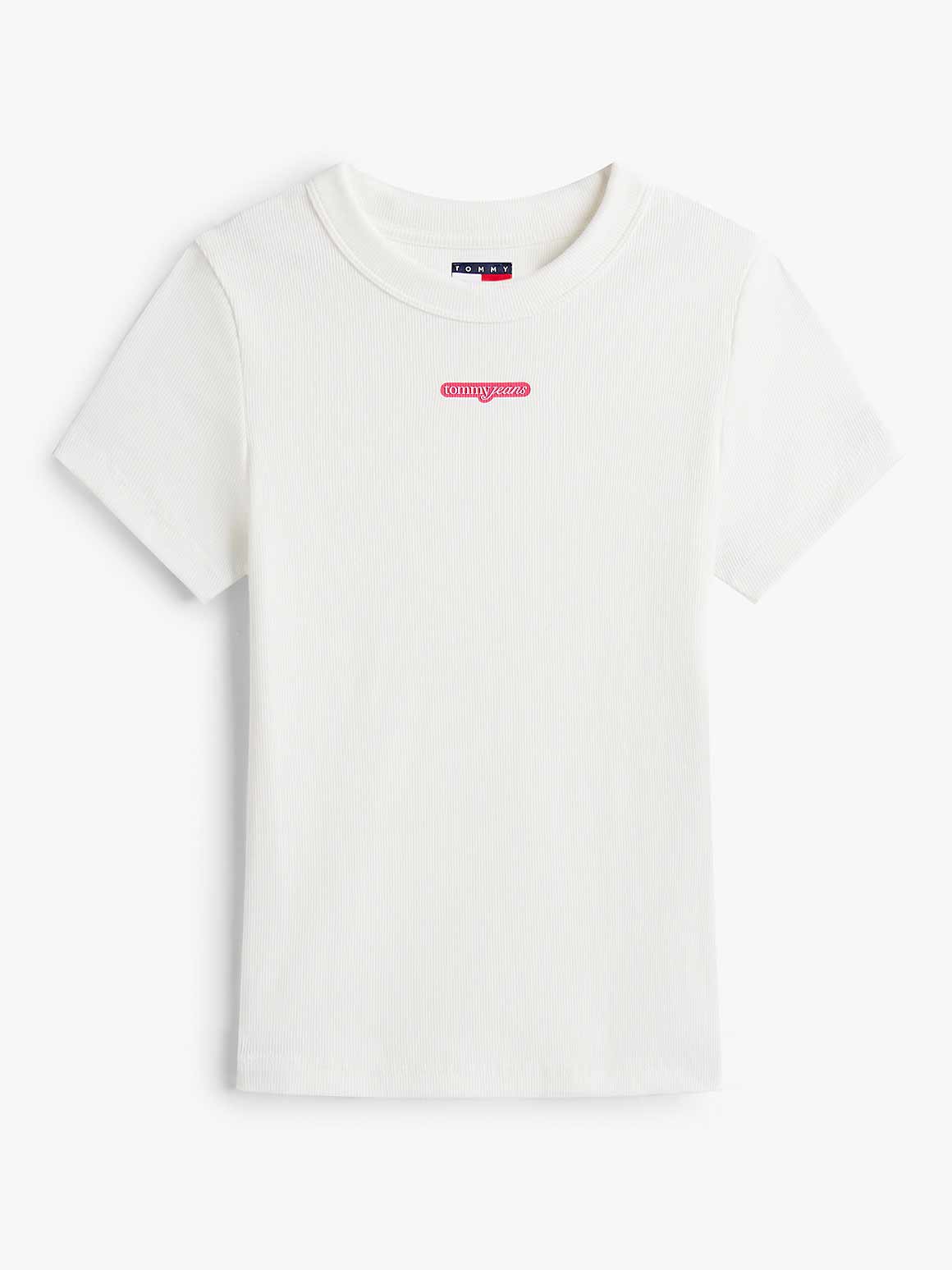TOMMY JEANS Тениска TJW SLIM SCRIPT LABEL SS TEE E