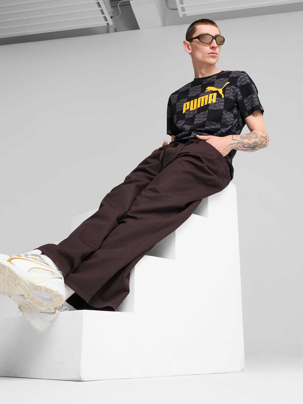 PUMA Тениска ESS UNITED AOP Tee
