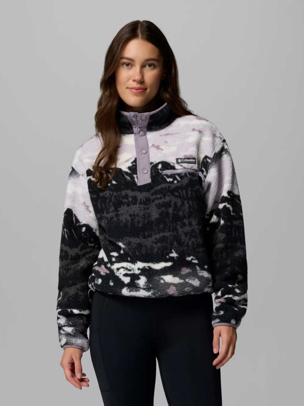 COLUMBIA Полар W Helvetia™ II Printed Cropped Half Snap