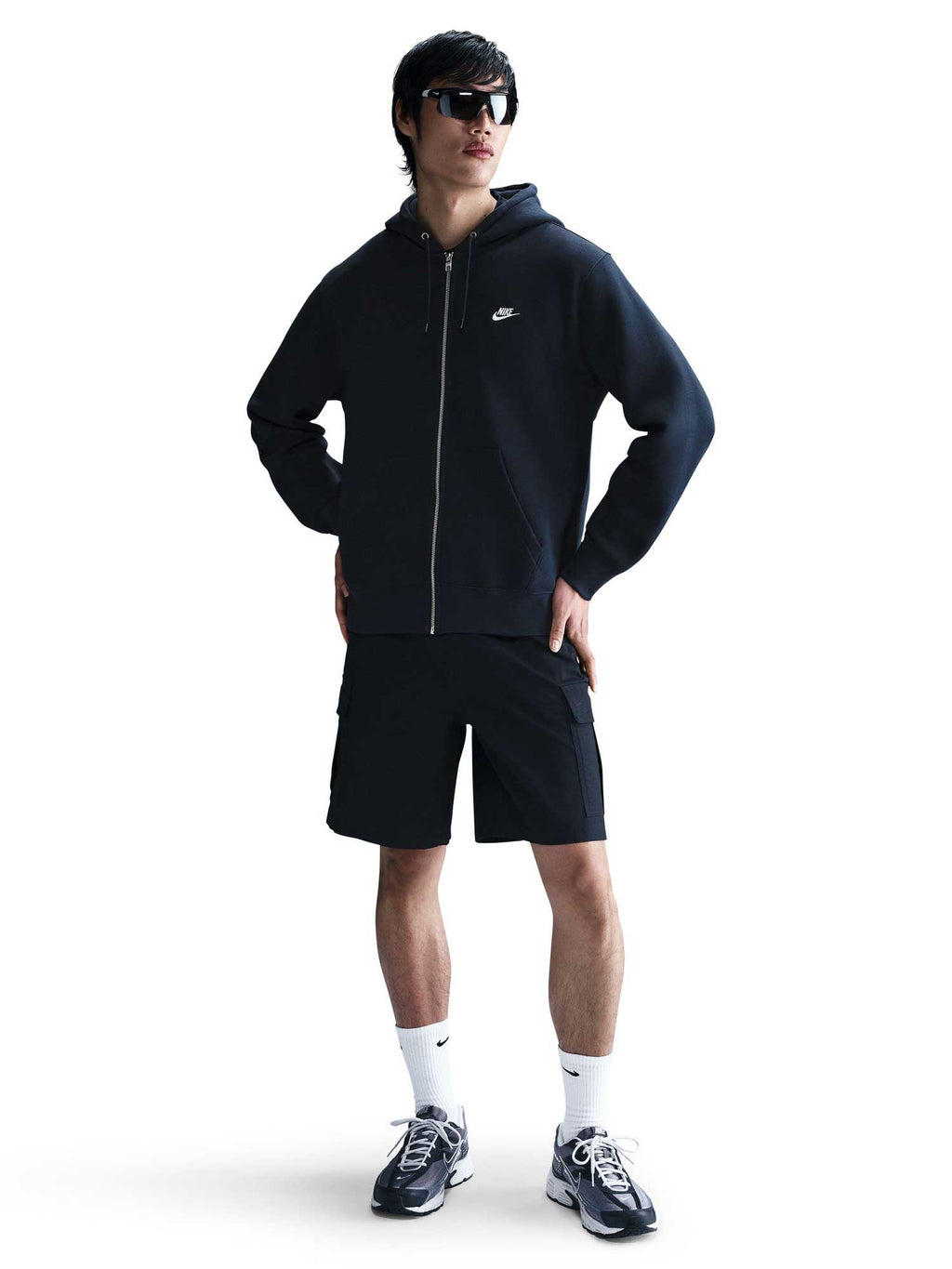 NIKE Суитшърт M NK CLUB BB FZ HOODIE