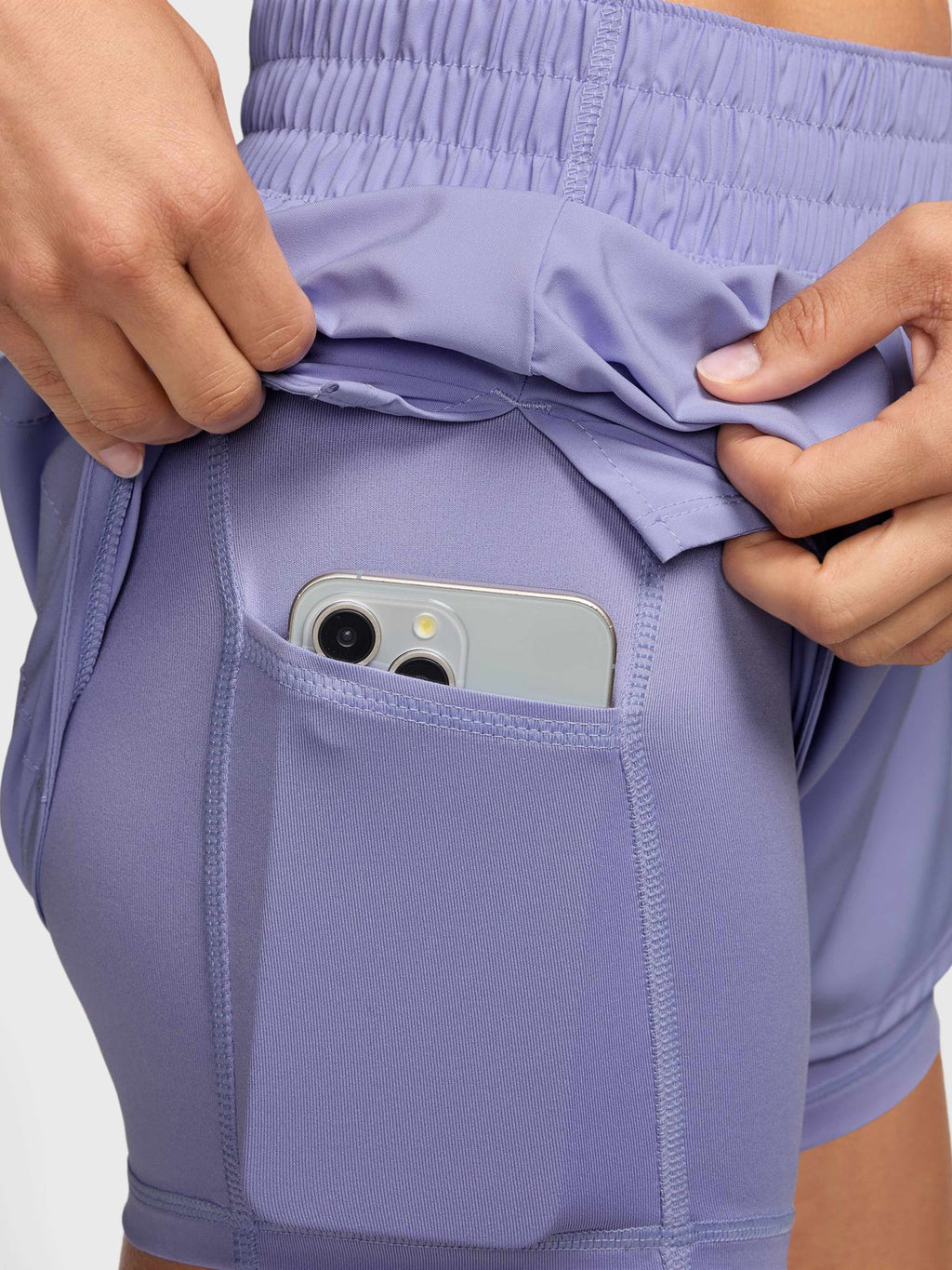 NIKE Къси панталони W NK ONE DF MR 3IN 2N1 SHORT