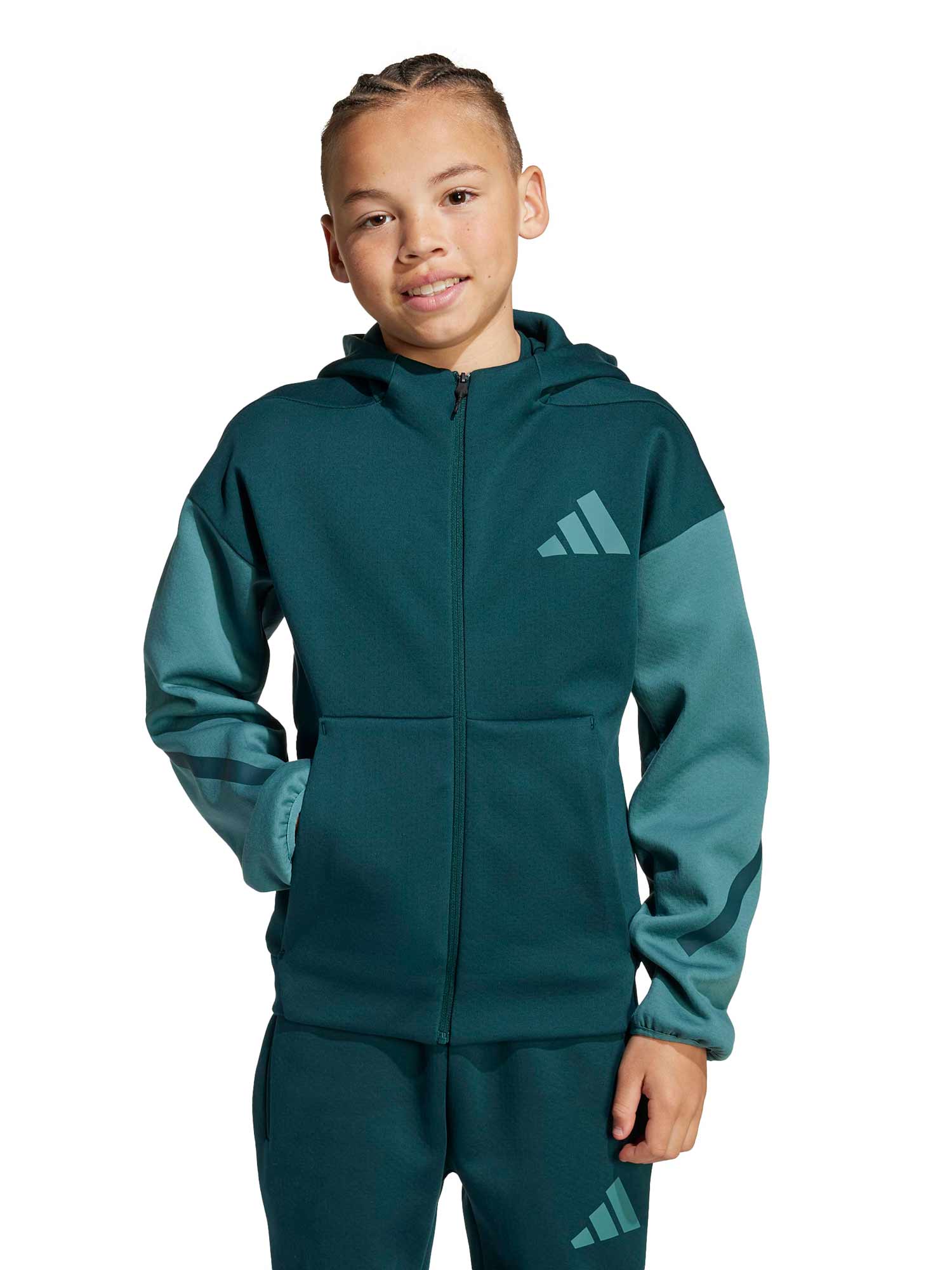 ADIDAS SPORTSWEAR Суитшърт Z.N.E. Full-Zip Colorblocked Hoodie Kids