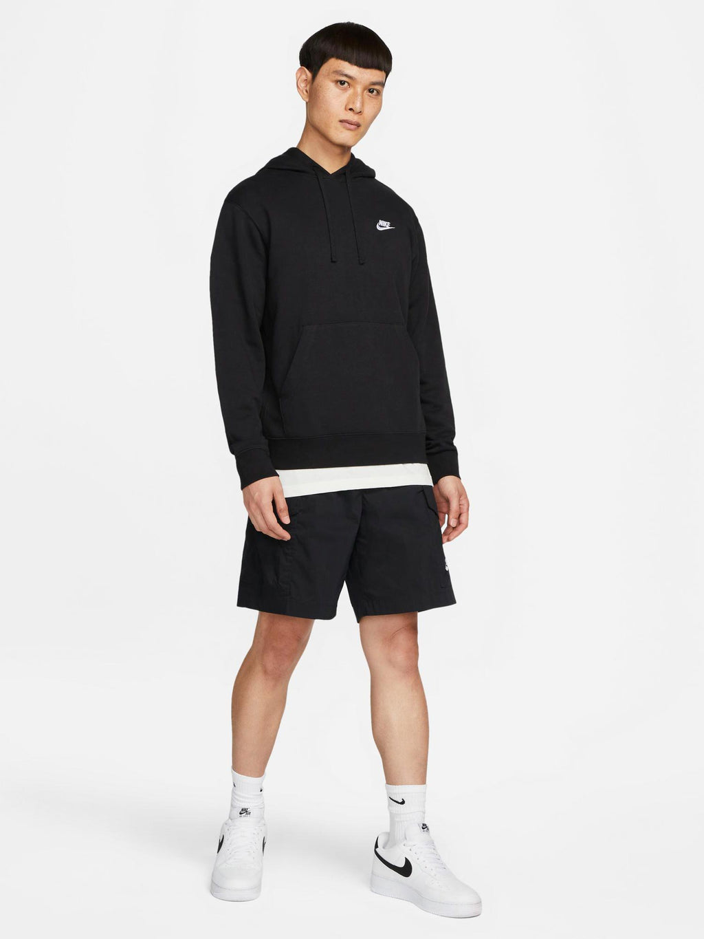 NIKE Суитшърт M CLUB HOODIE PO FT