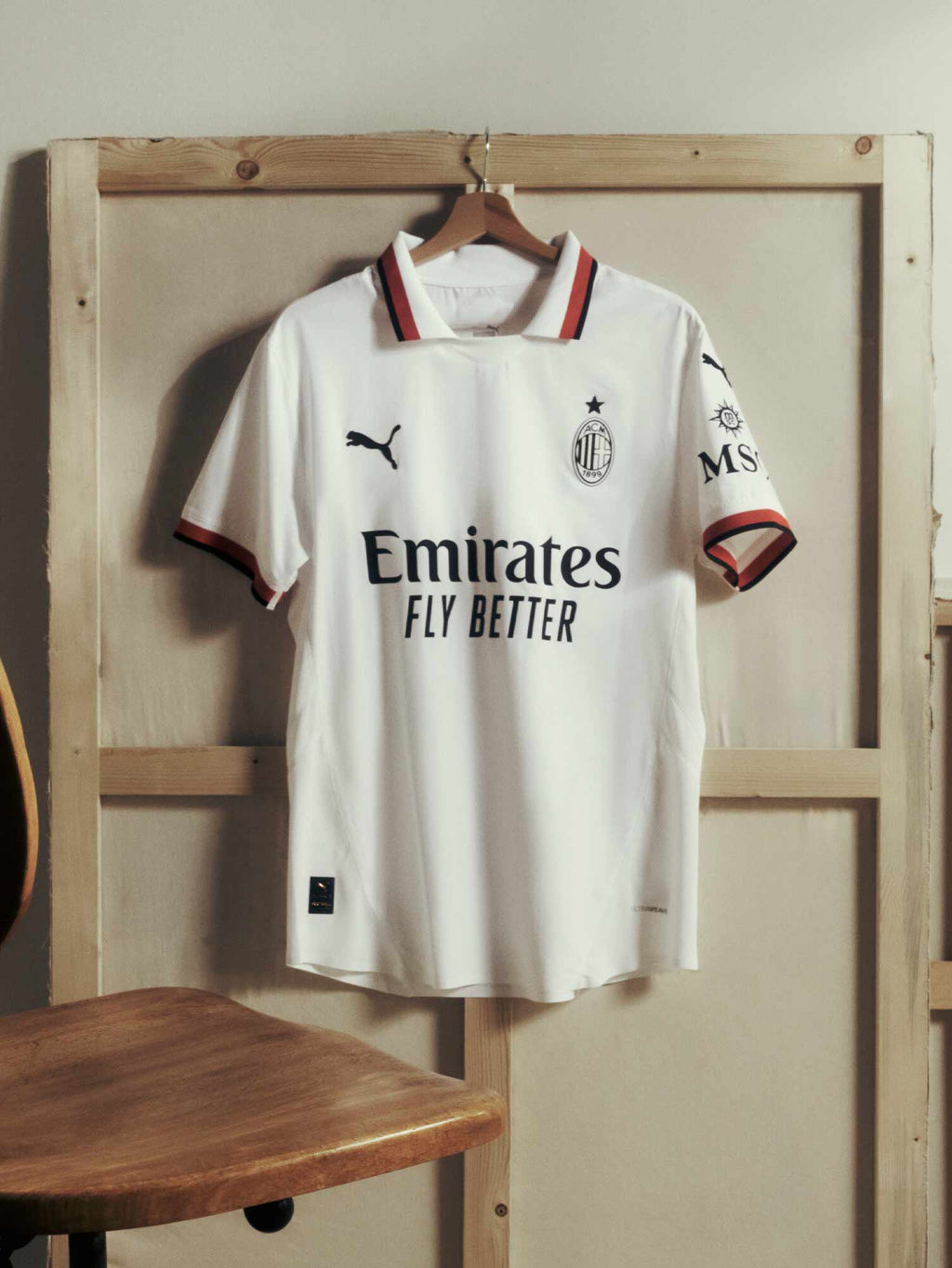 PUMA Тениска ACM Away Jersey Replica Jr