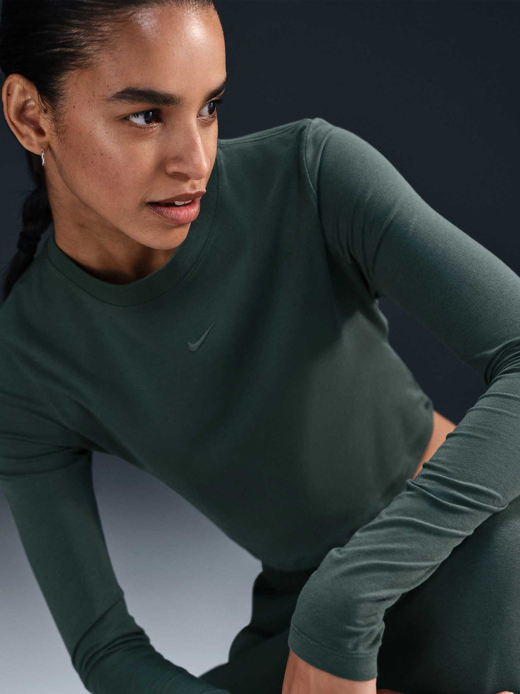 NIKE Блуза W NSW NK CHLL KNT LS CRP