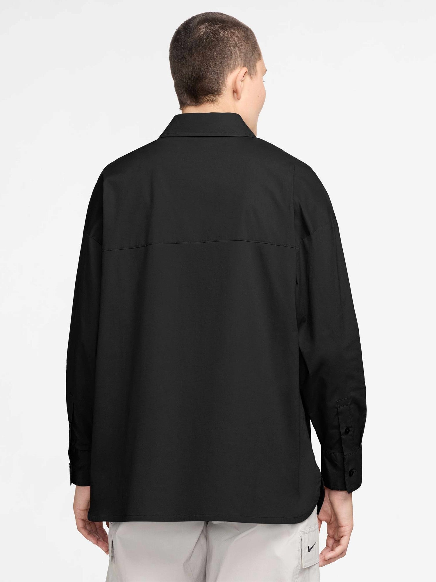 NIKE Риза W NSW NK CHLL PPLN LS BTN TOP