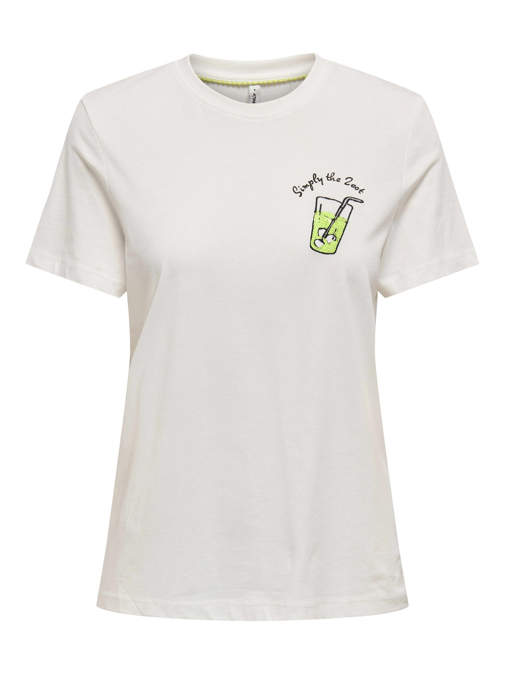 ONLY Тениска ONLKITA LIFE REG S/S LEMON TOP BOX JRS