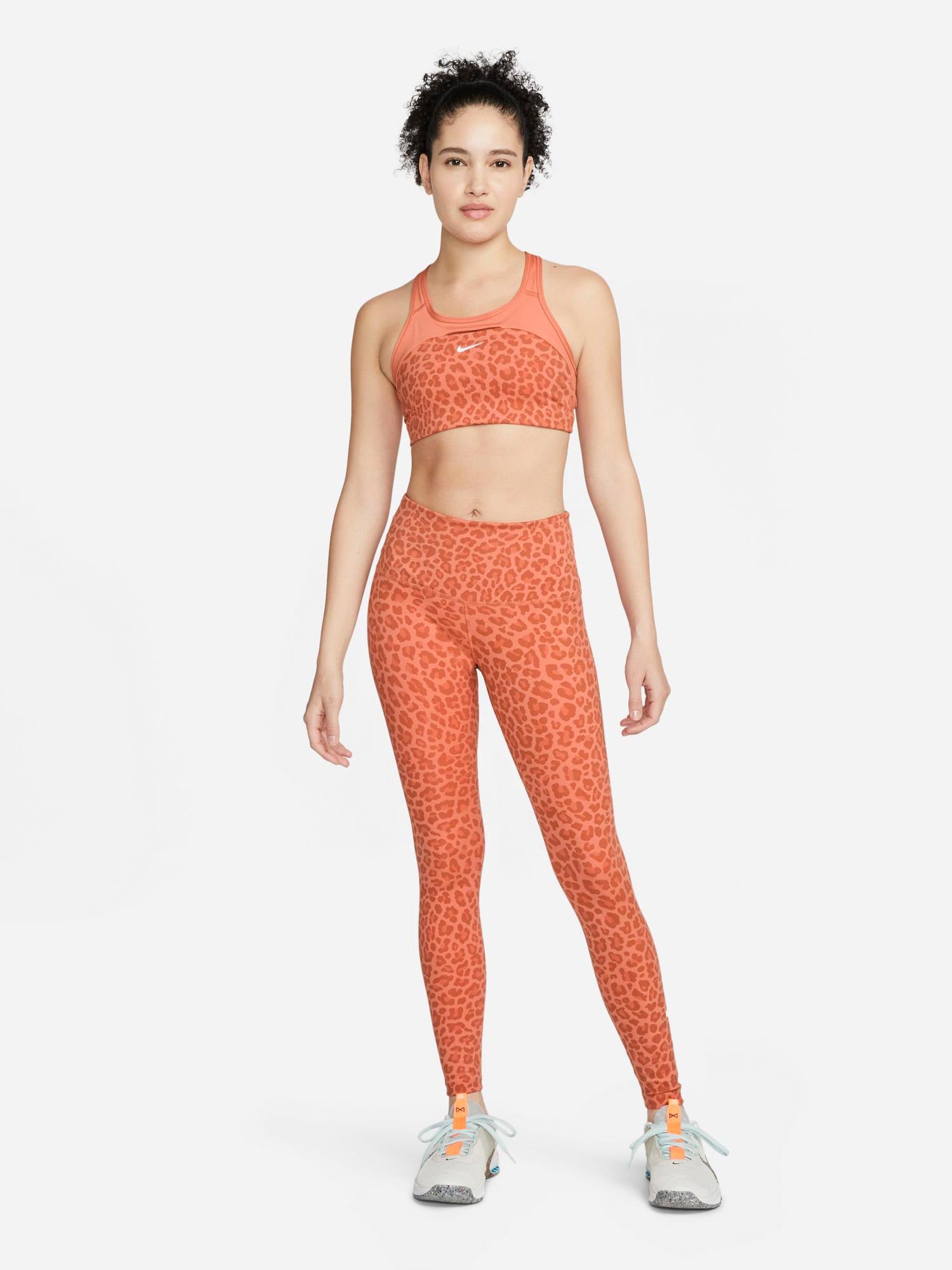 NIKE Спортен сутиен SWSH CRS BK AOP