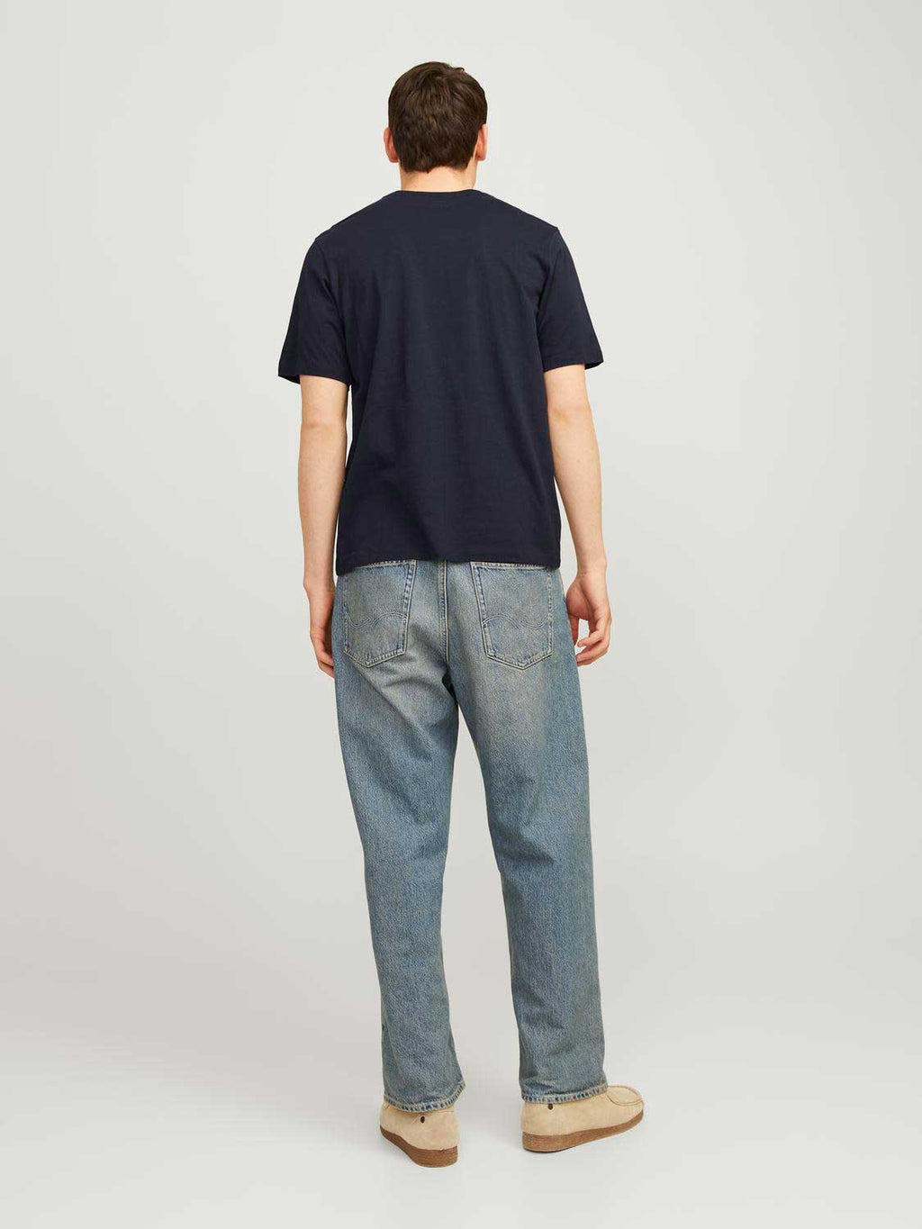 JACK & JONES Тениска JJELOGO TEE SS O-NECK 2 COL AW24 SN