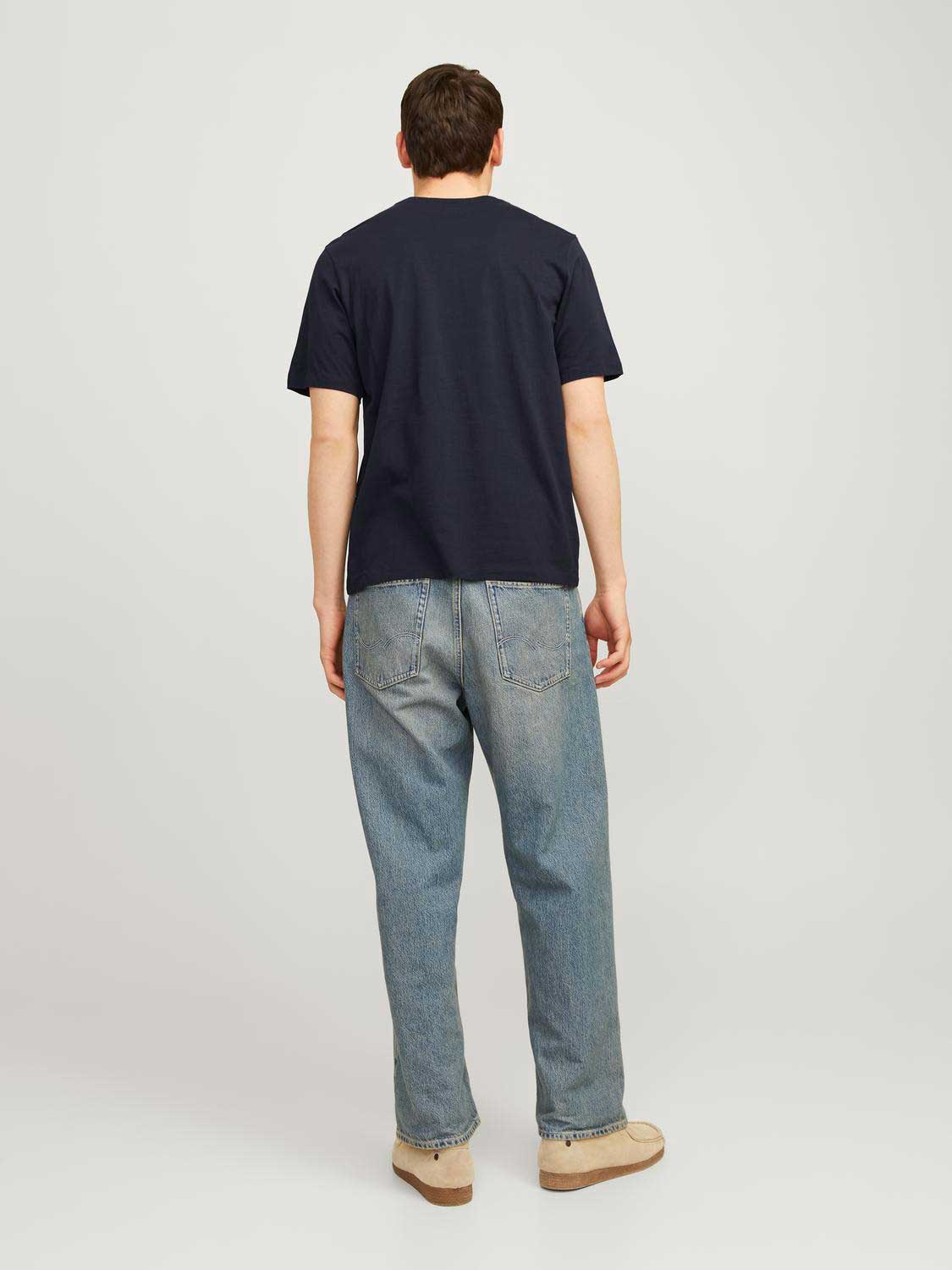 JACK & JONES Тениска JJELOGO TEE SS O-NECK 2 COL AW24 SN