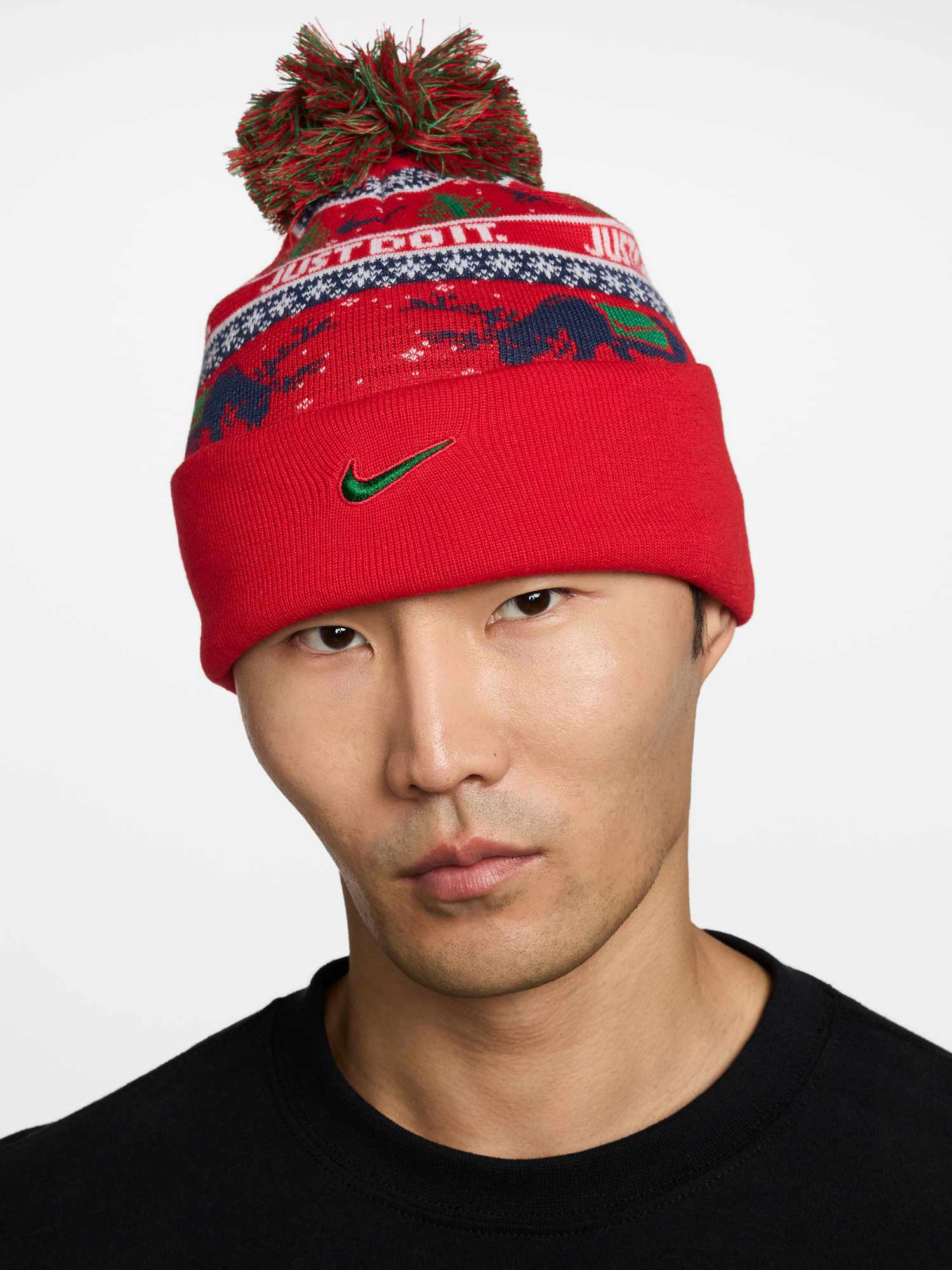 NIKE Шапка U NK PEAK BEANIE SC HOL25 L
