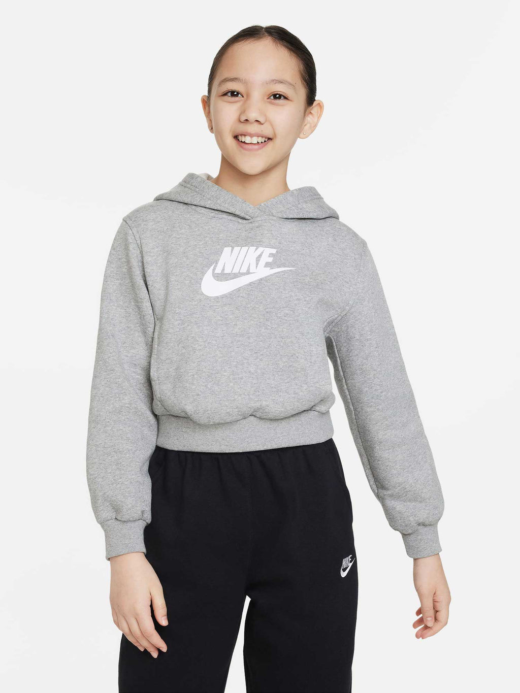 NIKE Суитшърт G NSW CLUB FLC CRP HDY HBR