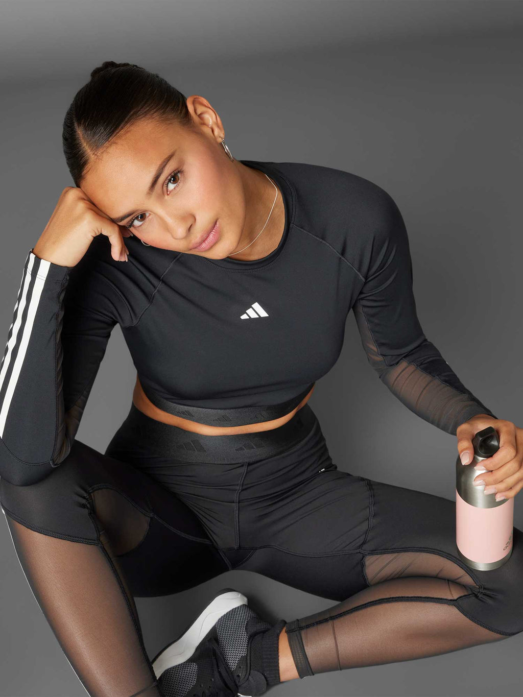 ADIDAS PERFORMANCE Блуза Hyperglam Training Cropped