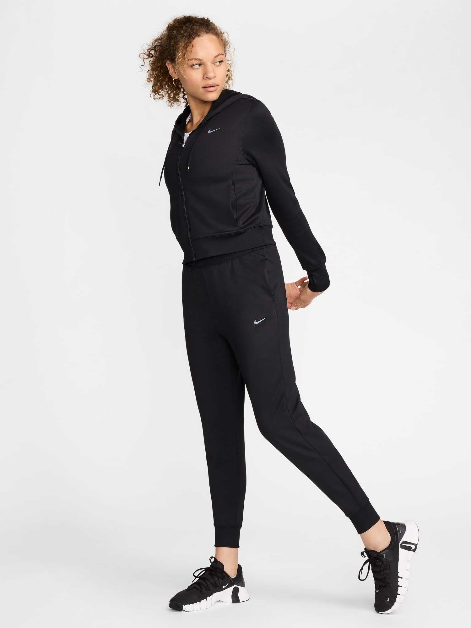 NIKE Суитшърт W NK ONE TF FZ HOODIE LBR