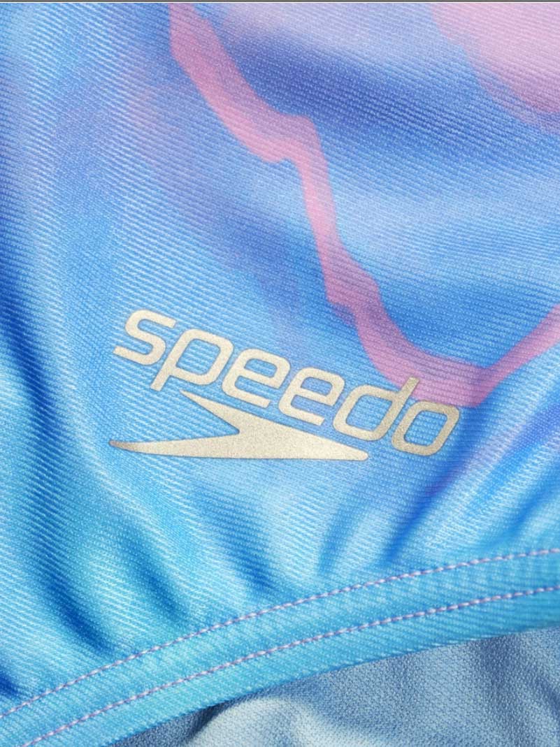 SPEEDO Цял бански WOMENS ALLOVER DIGITAL TIE BACK