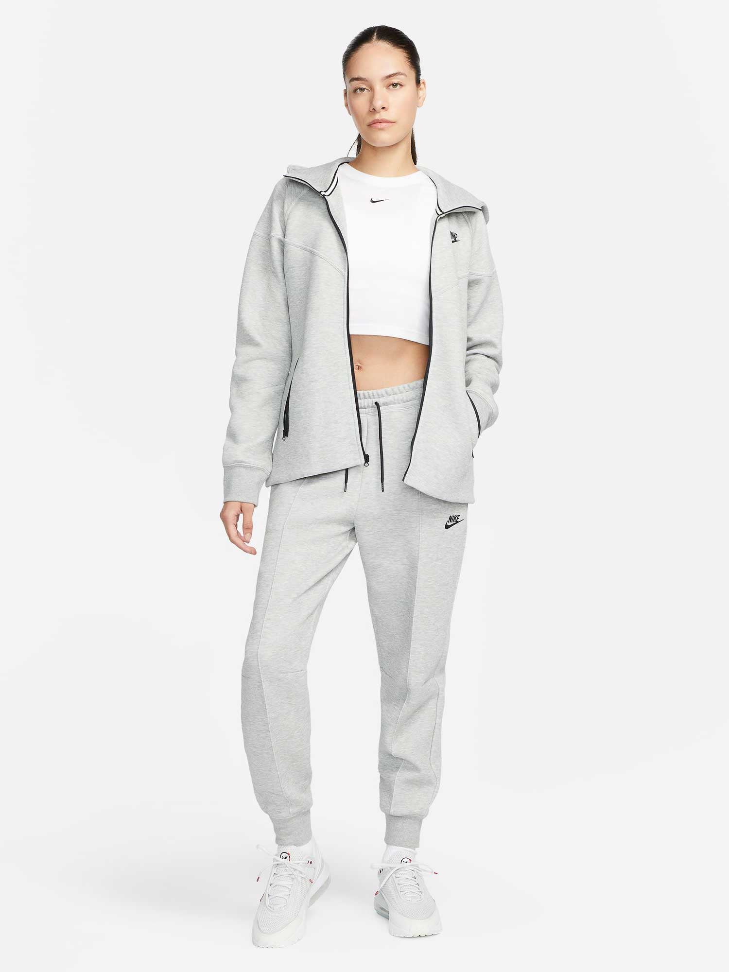 NIKE Суитшърт W NSW TCH FLC WR FZ HDY