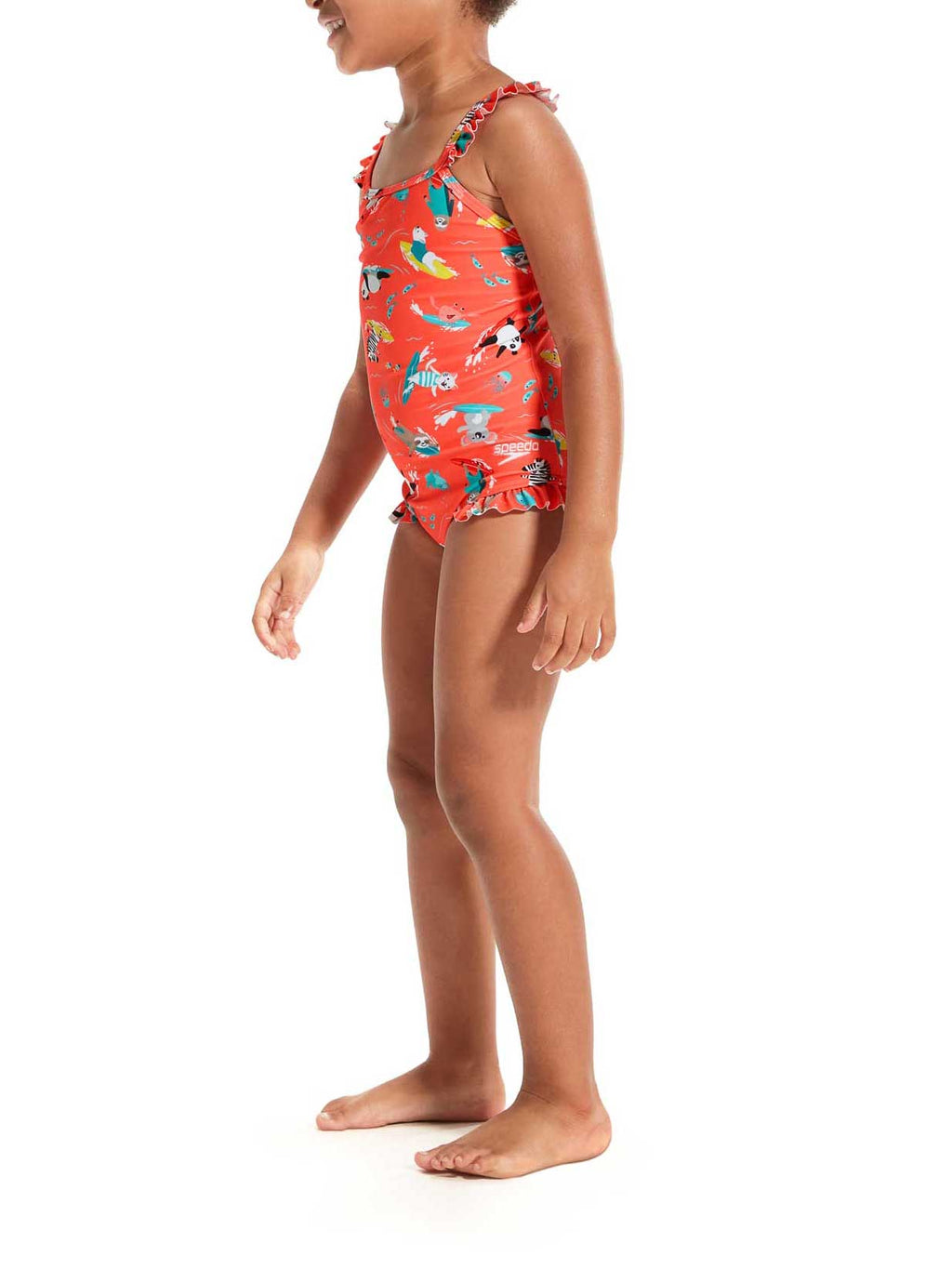 SPEEDO Цял бански GIRLS PLASTISOL PLACEMENT MUSCLEBACK