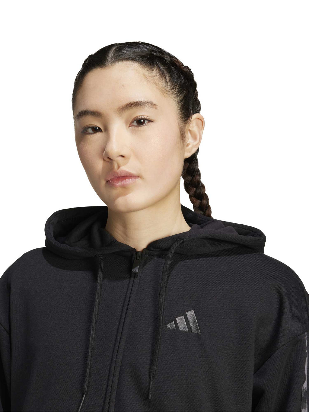 ADIDAS SPORTSWEAR Суитшърт Animal Print 3-Stripes French Terry