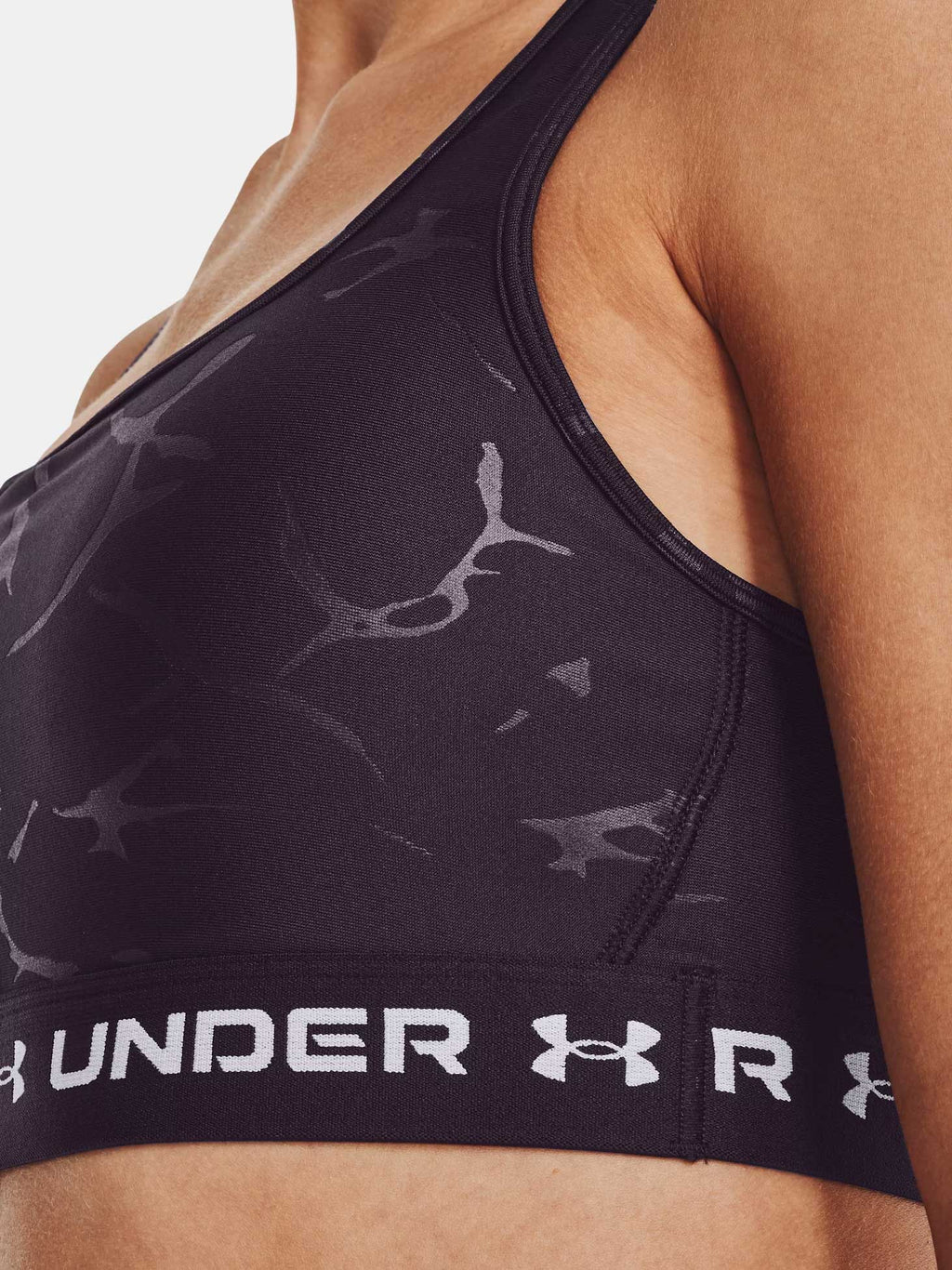 UNDER ARMOUR Спортен сутиен Crossback Mid Emboss
