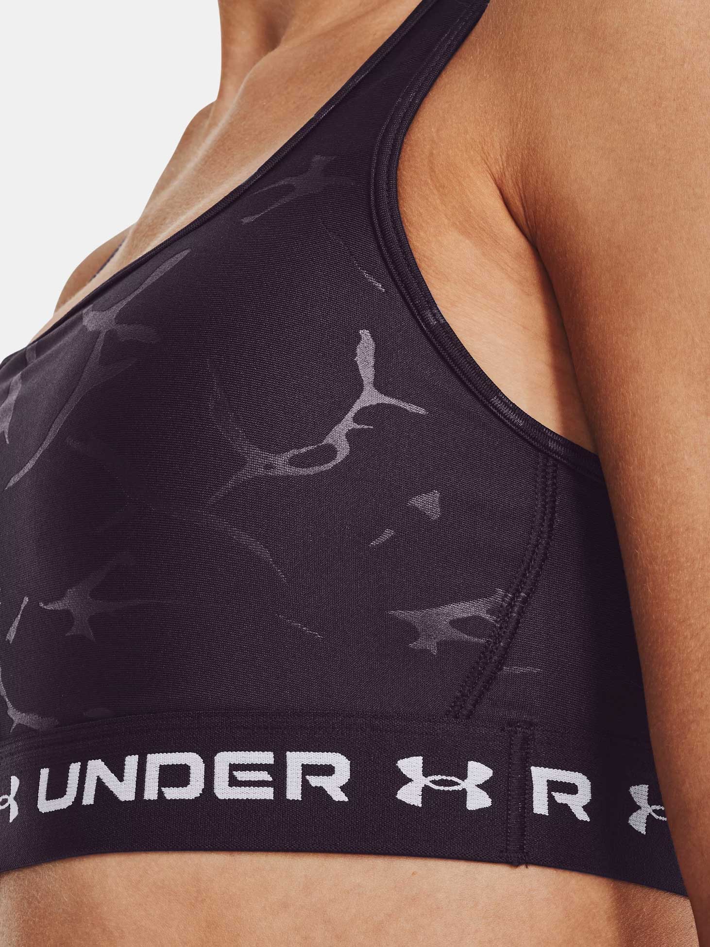 UNDER ARMOUR Спортен сутиен Crossback Mid Emboss
