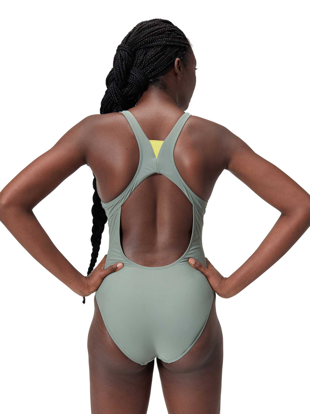 SPEEDO Цял бански SOLID HIGHNECK