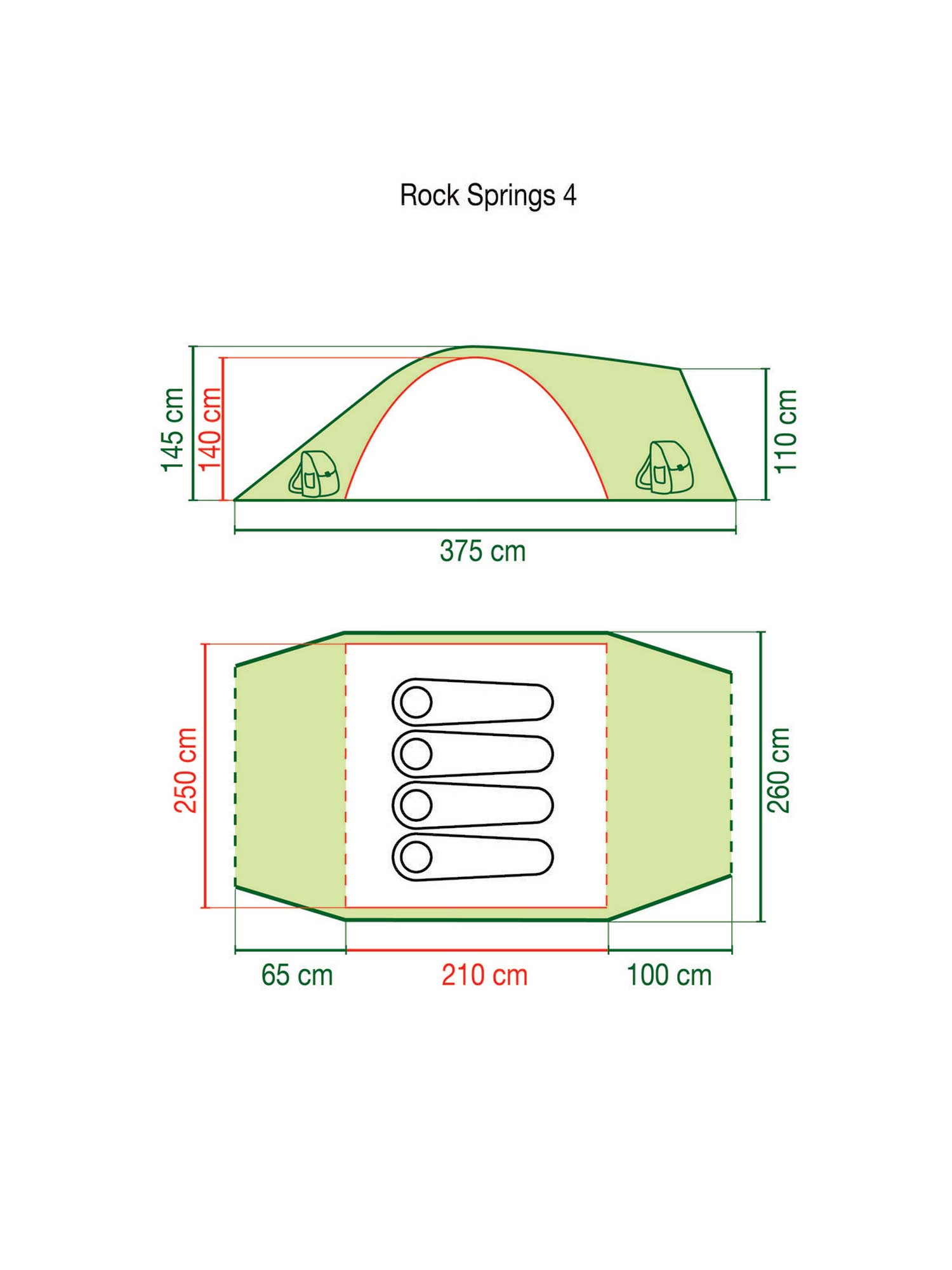COLEMAN Палатка ROCK SPRINGS 4