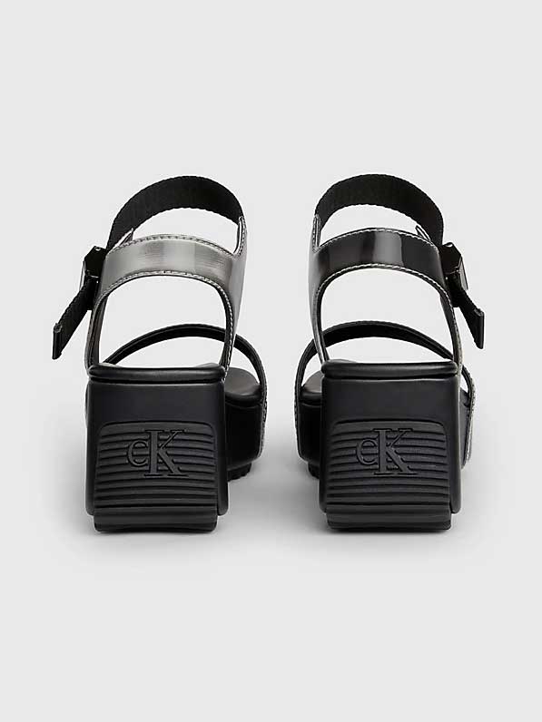 Calvin Klein Jeans Сандали WEDGE BLOCK SANDAL METALLIC DC
