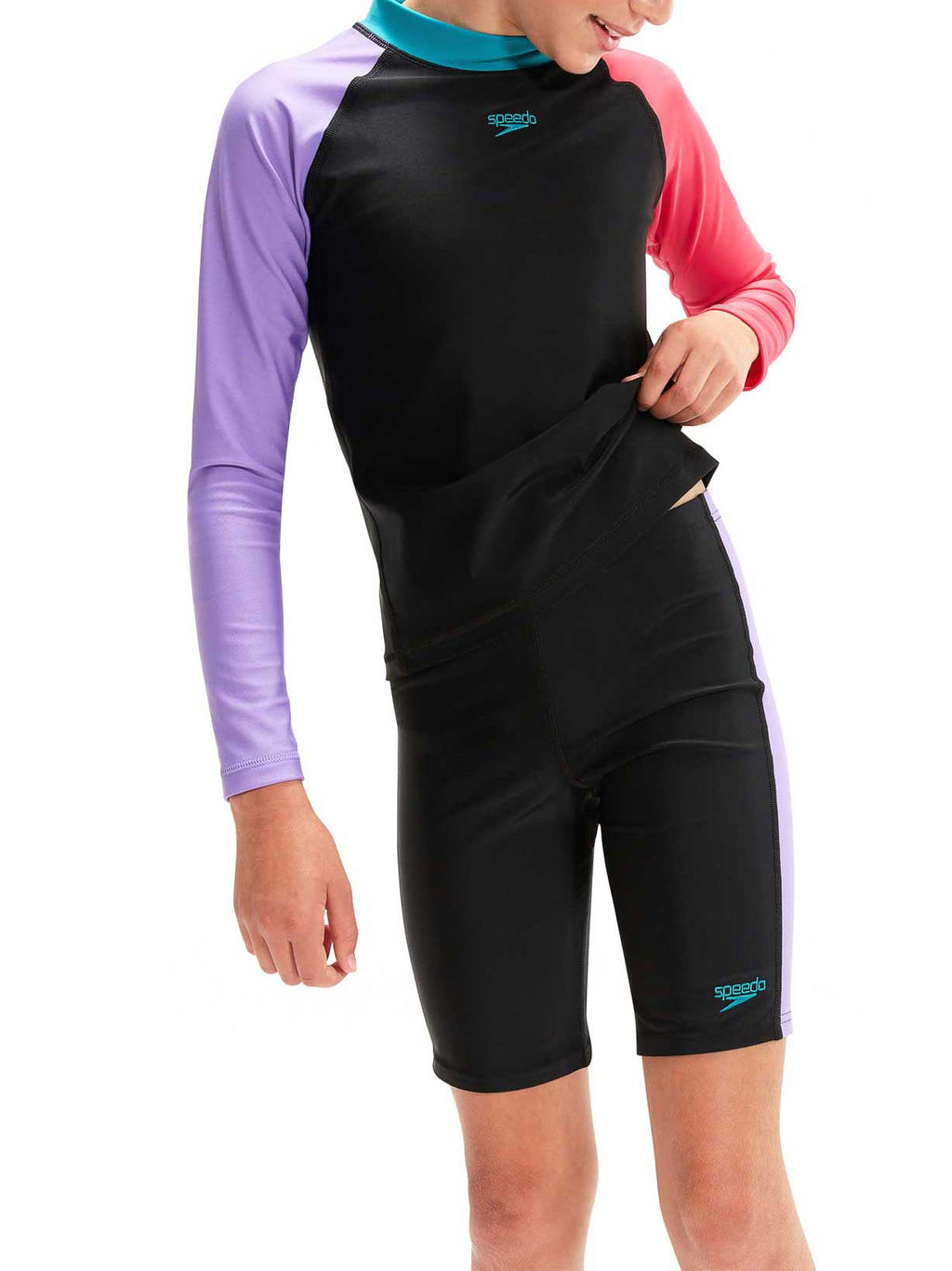 SPEEDO Комплект 2 части с UV защита GIRLS COLOURBLOCK SET
