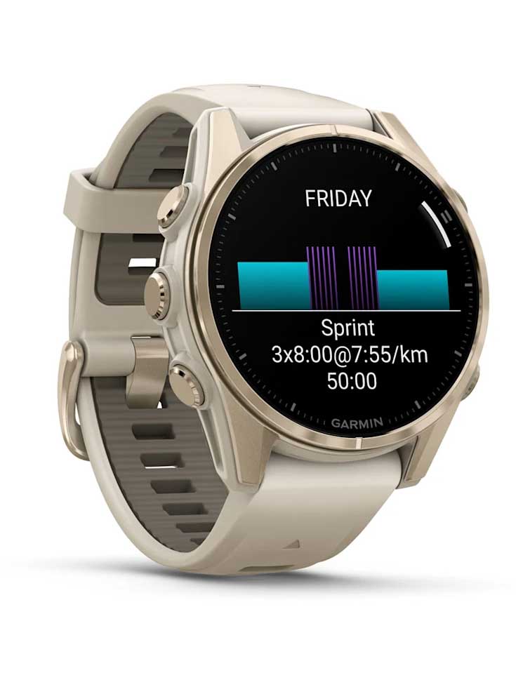 GARMIN GPS Смарт часовник Fenix 8 AMOLED с кожена каишка