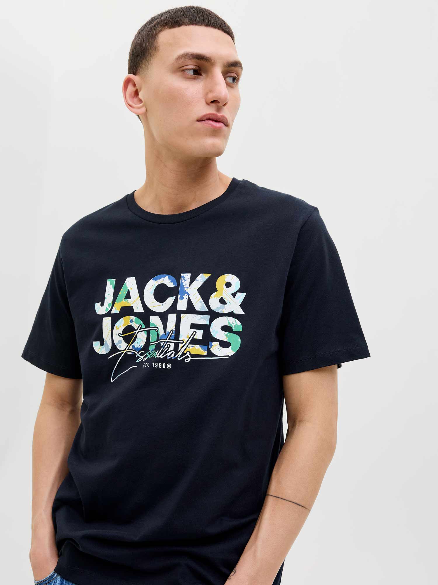 JACK & JONES Тениска JJGEPLAS TEE SS CREW NECK LN