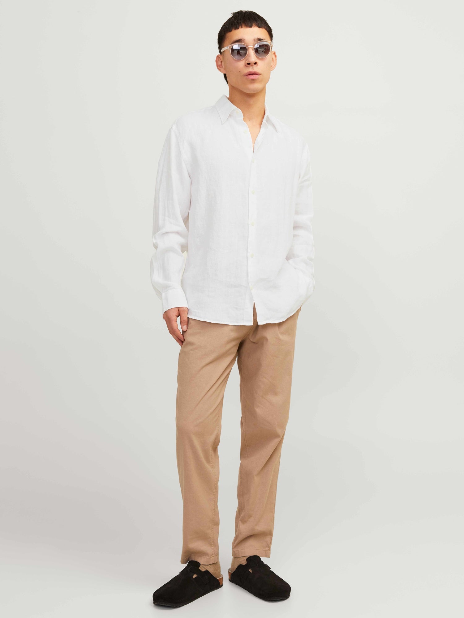 JACK & JONES Риза JPRCCLAWRENCE LINEN L/S SHIRT SN