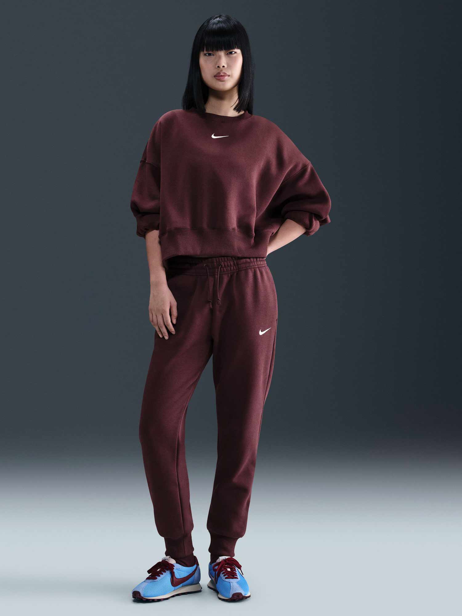 NIKE Спортно долнище W NSW PHNX FLC MR PANT STD