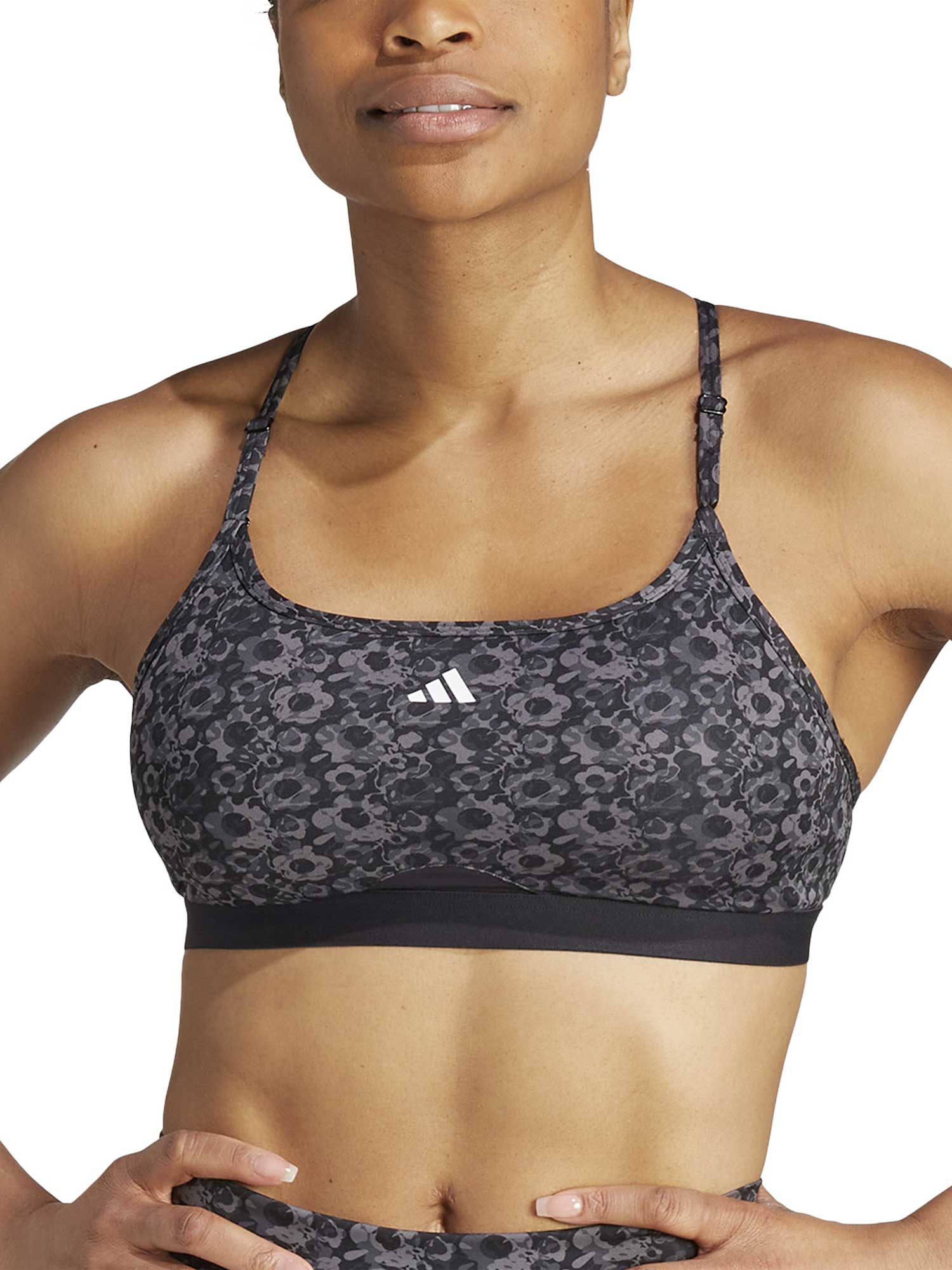 ADIDAS PERFORMANCE Спортен сутиен Aeroreact Training Floral Print