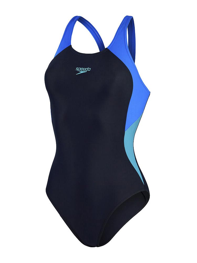 SPEEDO Цял бански WOMENS COLOURBLOCK SPLICE MUSCLEBACK