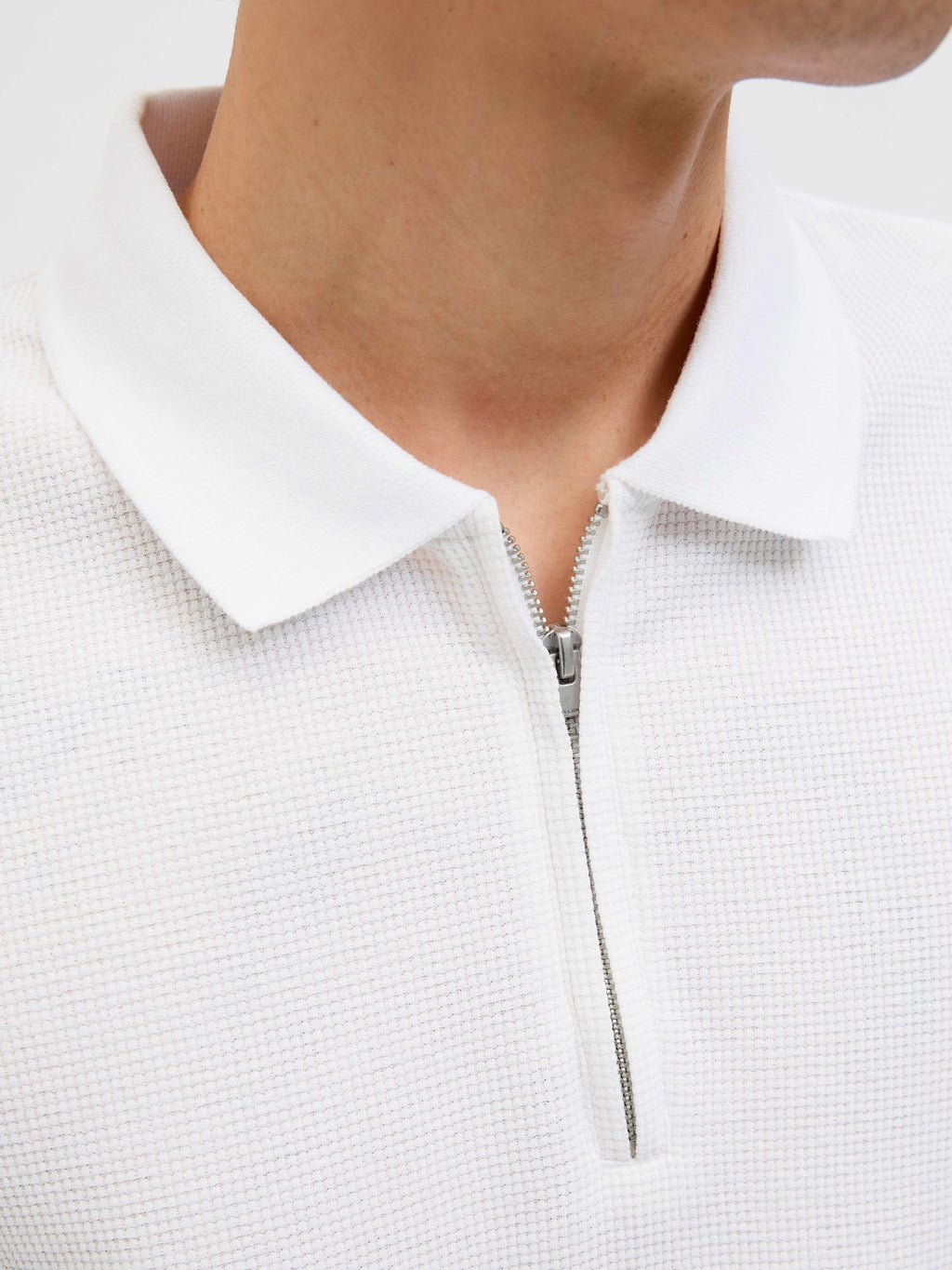 JACK & JONES Тениска JJEAUSTIN ZIP POLO SS NOOS