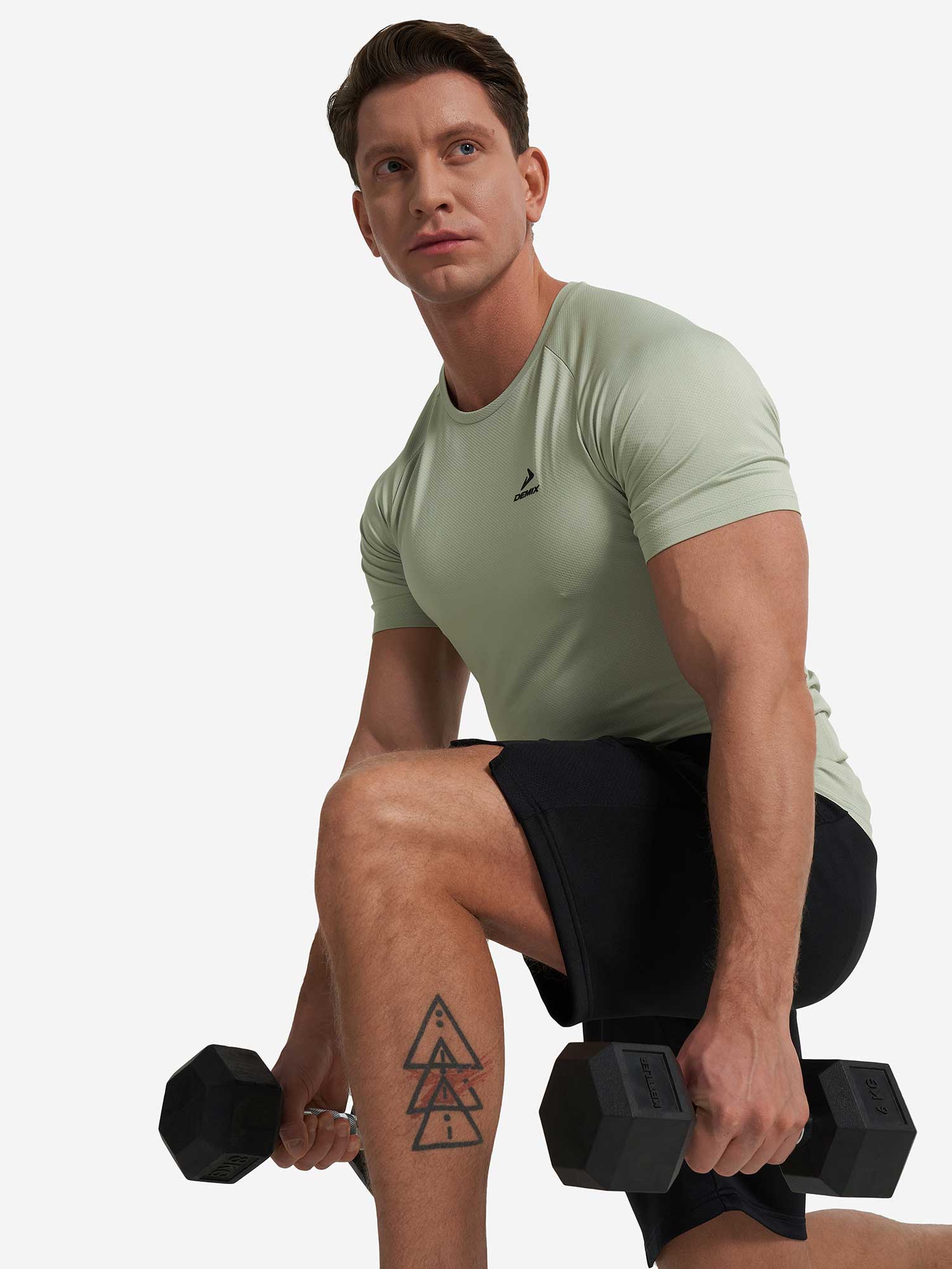 DEMIX Тениска M D Training GYM SS textured T-Shirt
