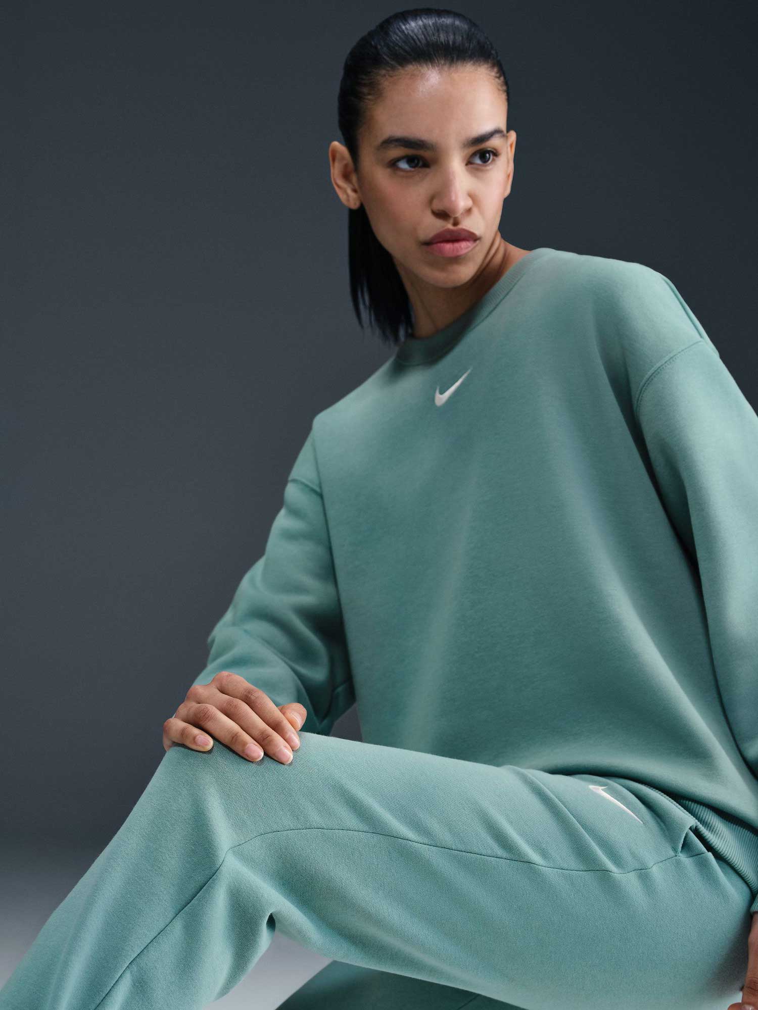 NIKE Спортно долнище W NSW PHNX FLC MR PANT STD