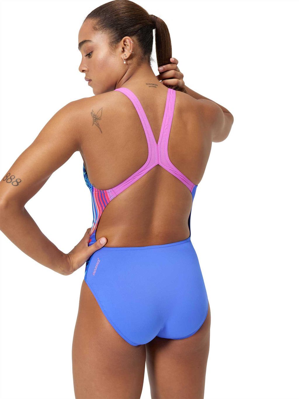 SPEEDO Цял бански WOMENS PLACEMENT POWERBACK