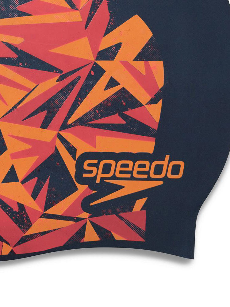 SPEEDO Плувна шапка HYPER BOOM SLOGAN PRT CAP JU