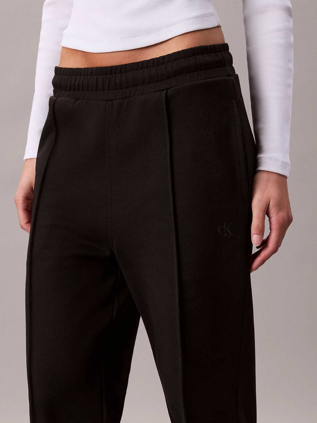 Calvin Klein Jeans Спортно долнище ARCHIVE LOGO FRENCH TERRY TRAC