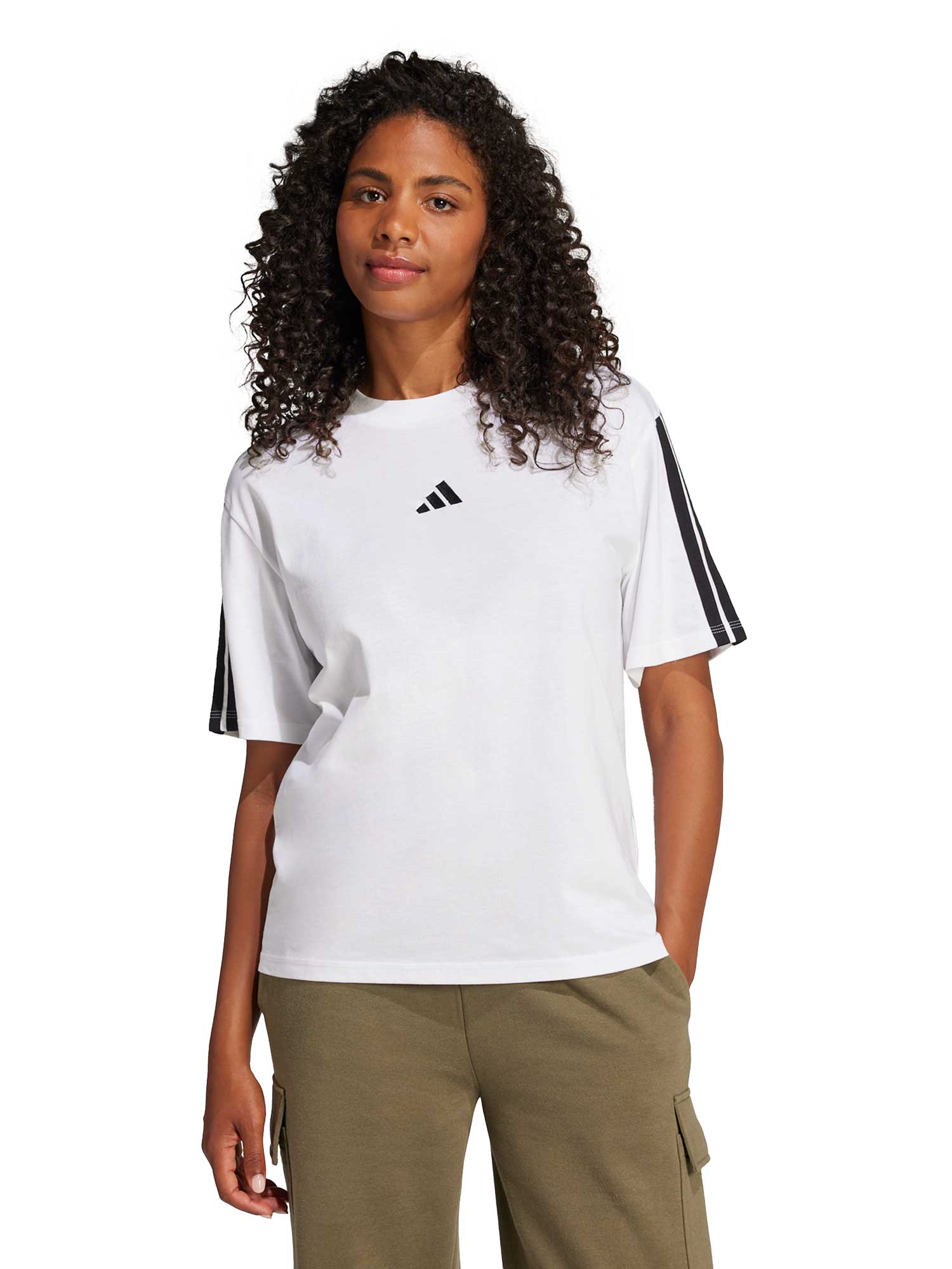 ADIDAS SPORTSWEAR Тениска Essentials 3-Stripes Boyfriend T-Shirt