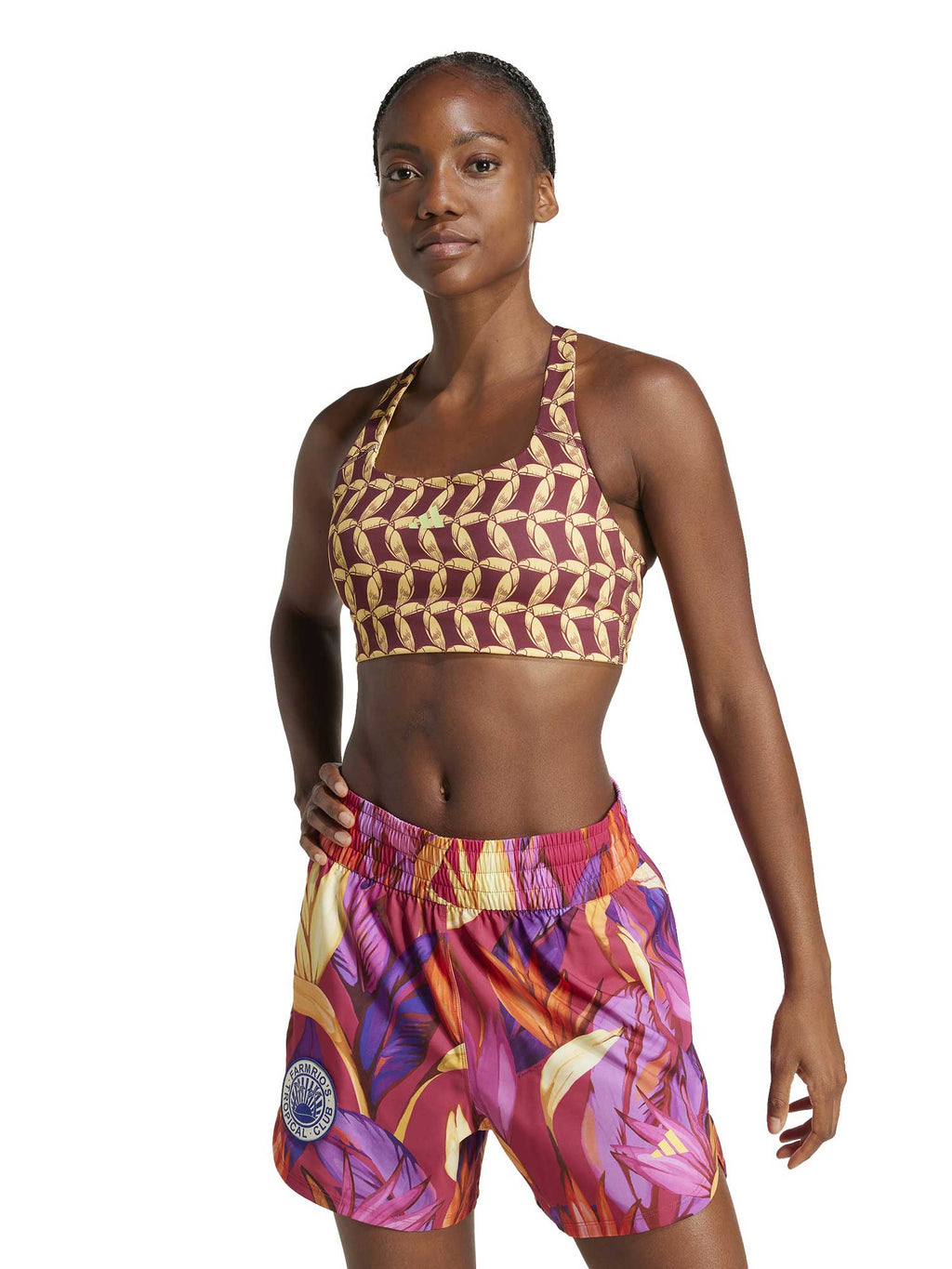ADIDAS PERFORMANCE Спортен сутиен x FARM Rio Medium-Support Bra