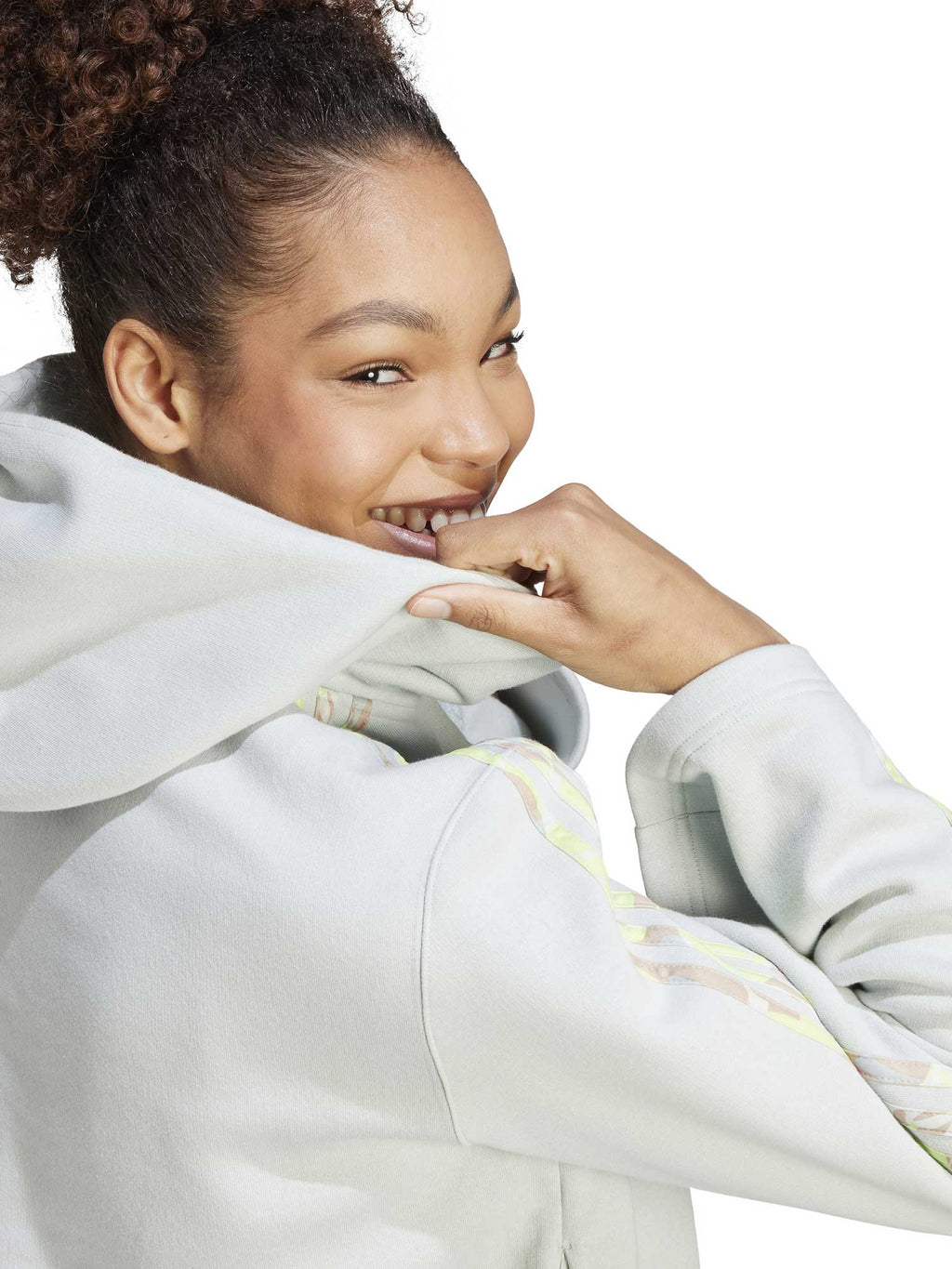 ADIDAS SPORTSWEAR Суитшърт Floral Graphic 3-Stripes Fleece Hoodie
