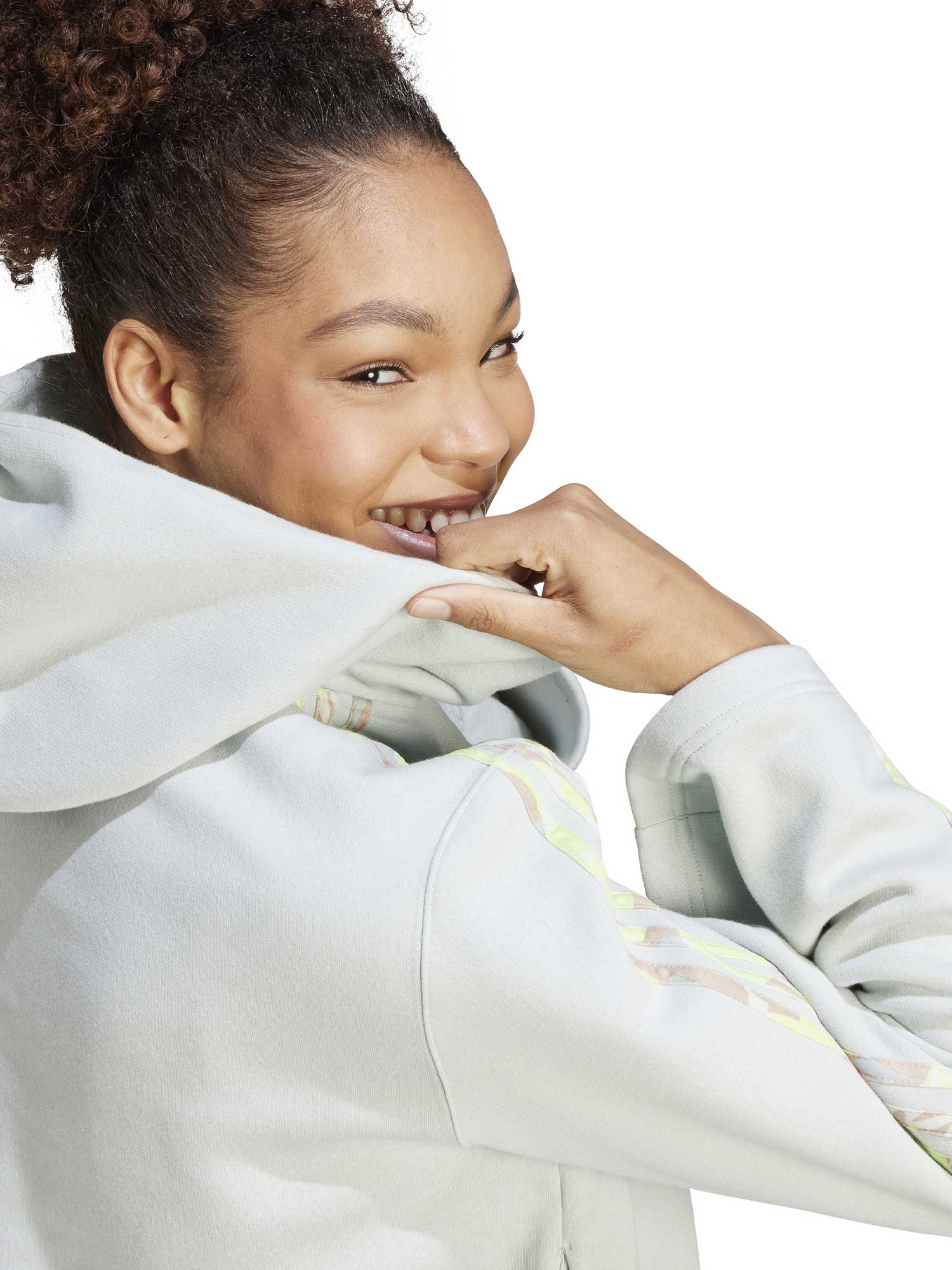 ADIDAS SPORTSWEAR Суитшърт Floral Graphic 3-Stripes Fleece Hoodie