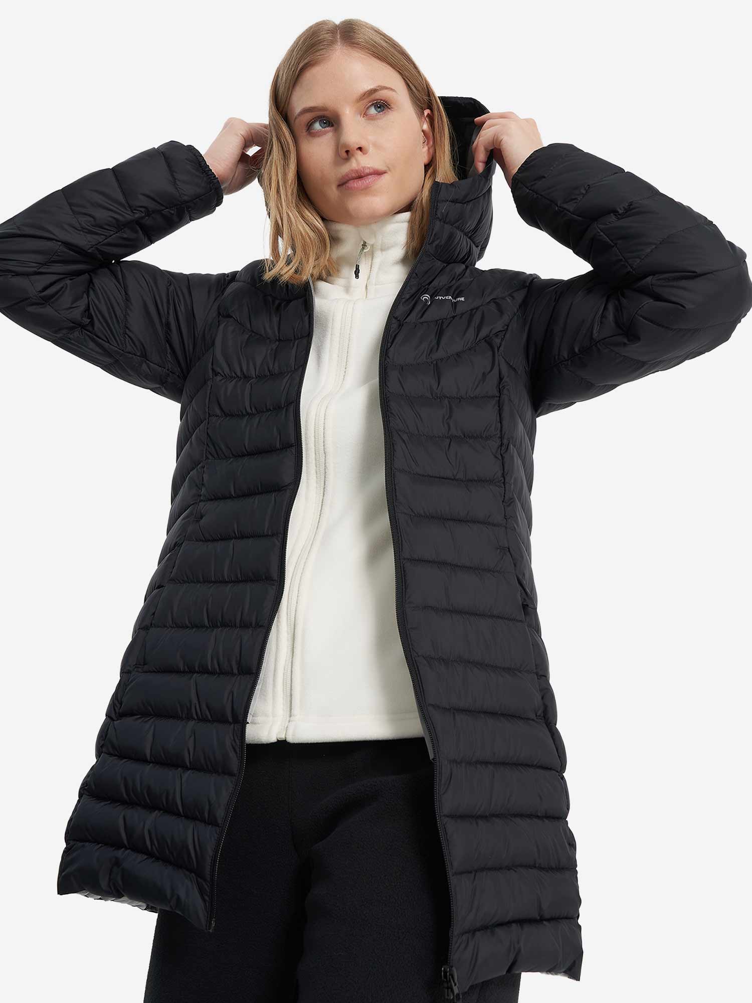 OUTVENTURE Яке Lighweight Women's Long Fake Down Jacket