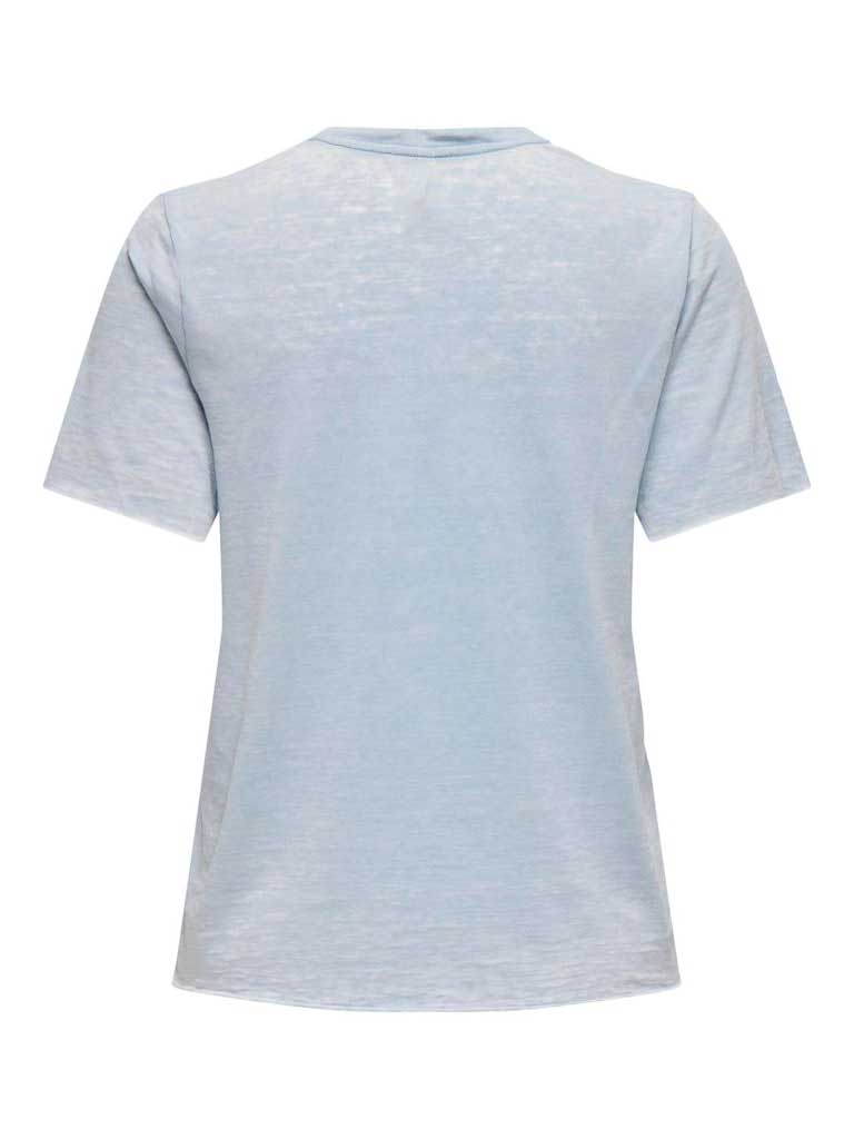 ONLY Тениска ONLNIKKY S/S BURNOUT TOP BOX JRS