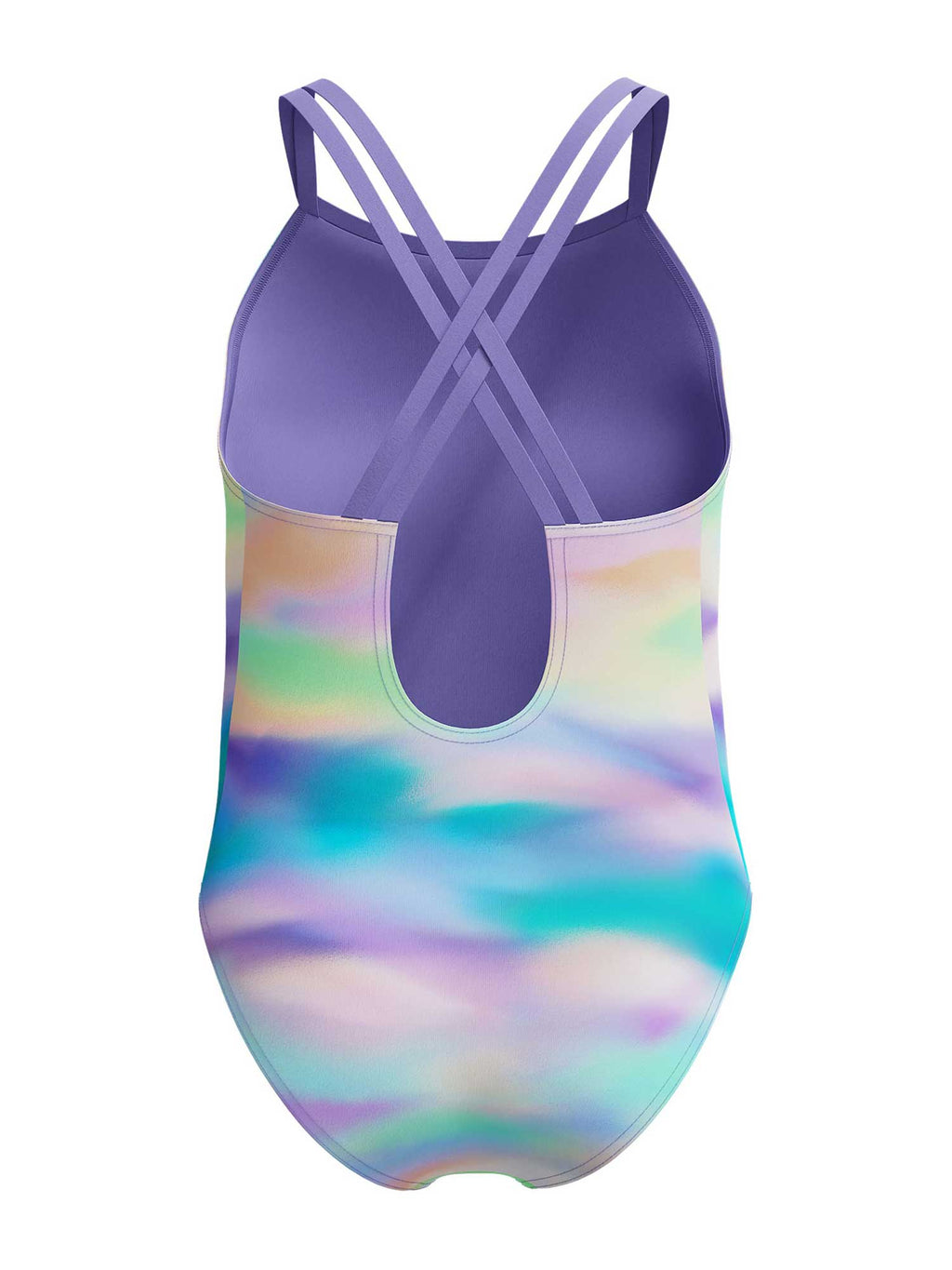 SPEEDO Цял бански GIRLS PRINTED TWINSTRAP