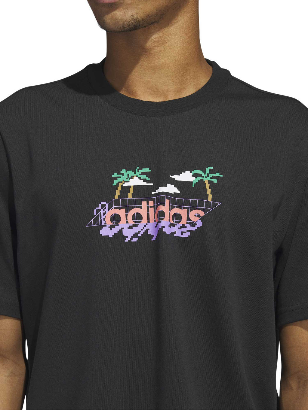 ADIDAS SPORTSWEAR Тениска Linear Beach-Bit Short Sleeve Graphic