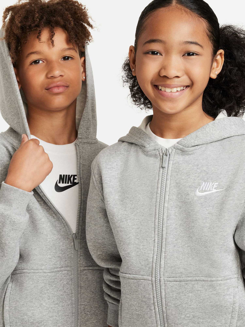 NIKE Суитшърт K NSW CLUB FLC HD FZ LS LBR